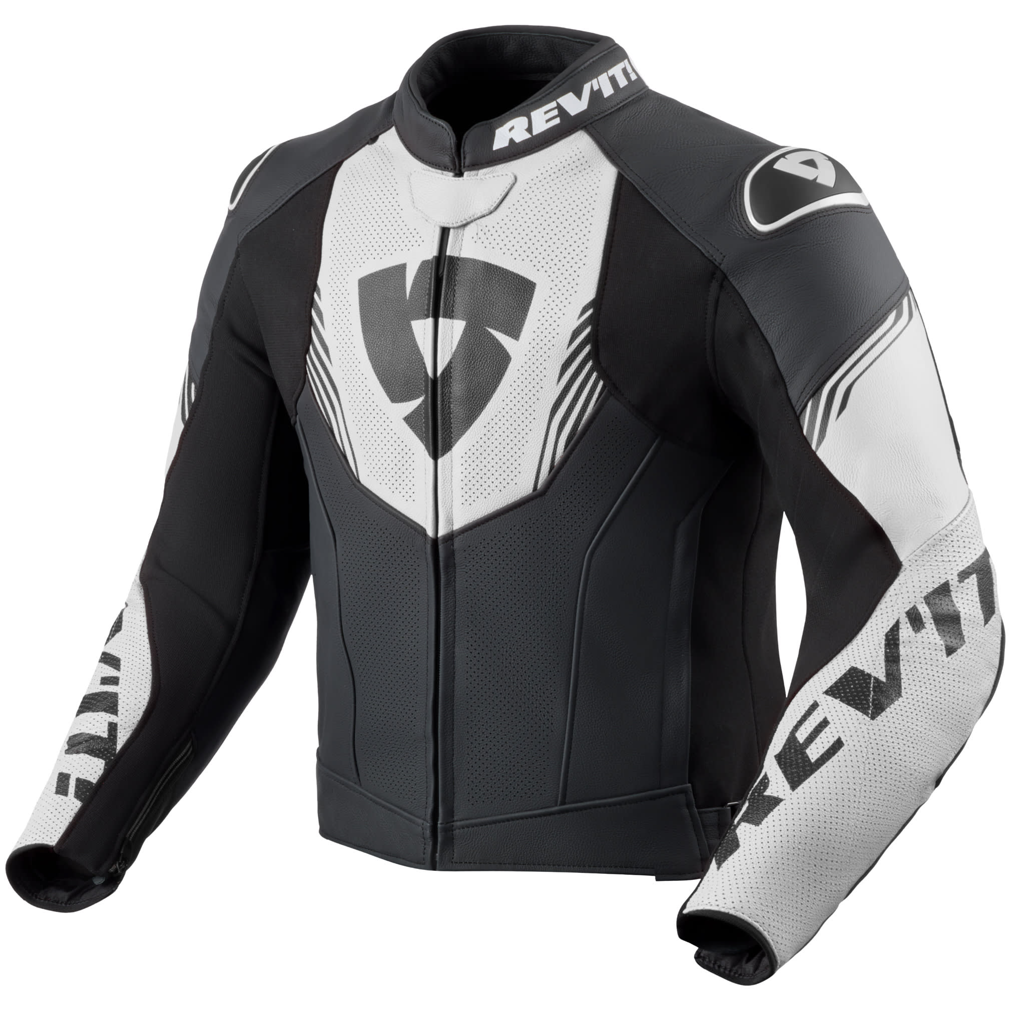 Rev'it Rev'it Argon 3 Leather Jacket - Black / White