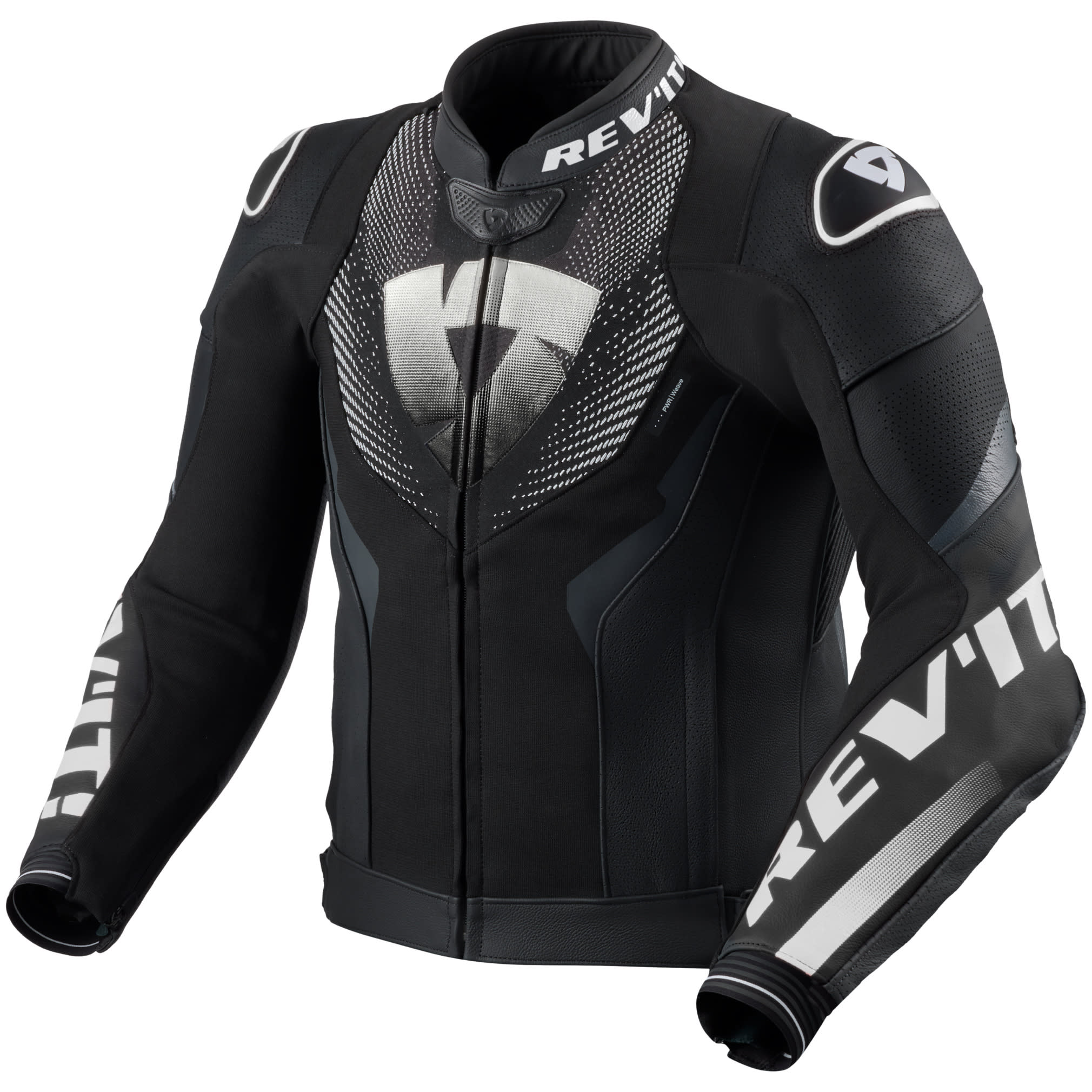 Rev'it Rev'it Hyperspeed 3 Air Leather Jacket - Black / White