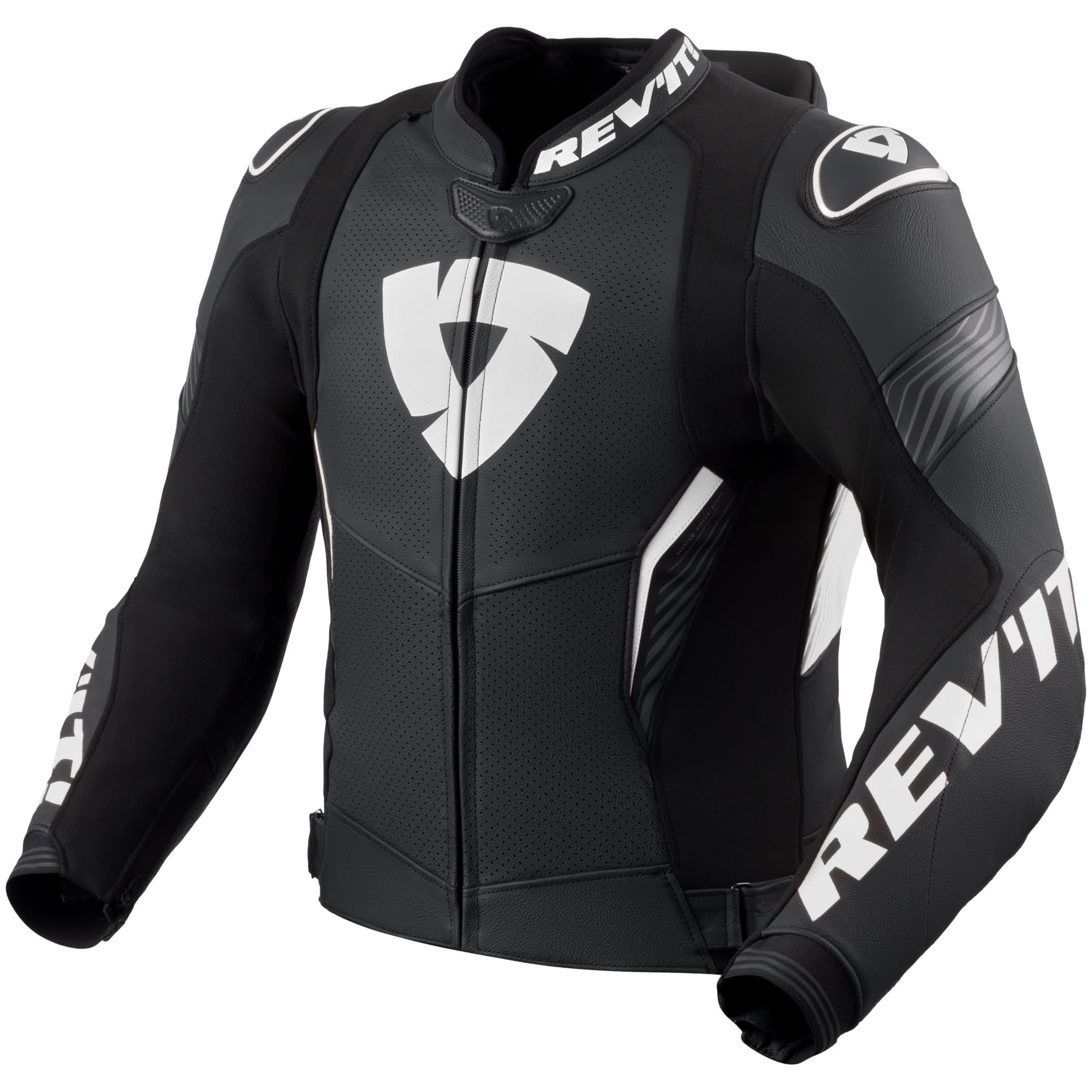 Rev'it Rev'it Argon 3 Pro Leather Jacket - Black / White