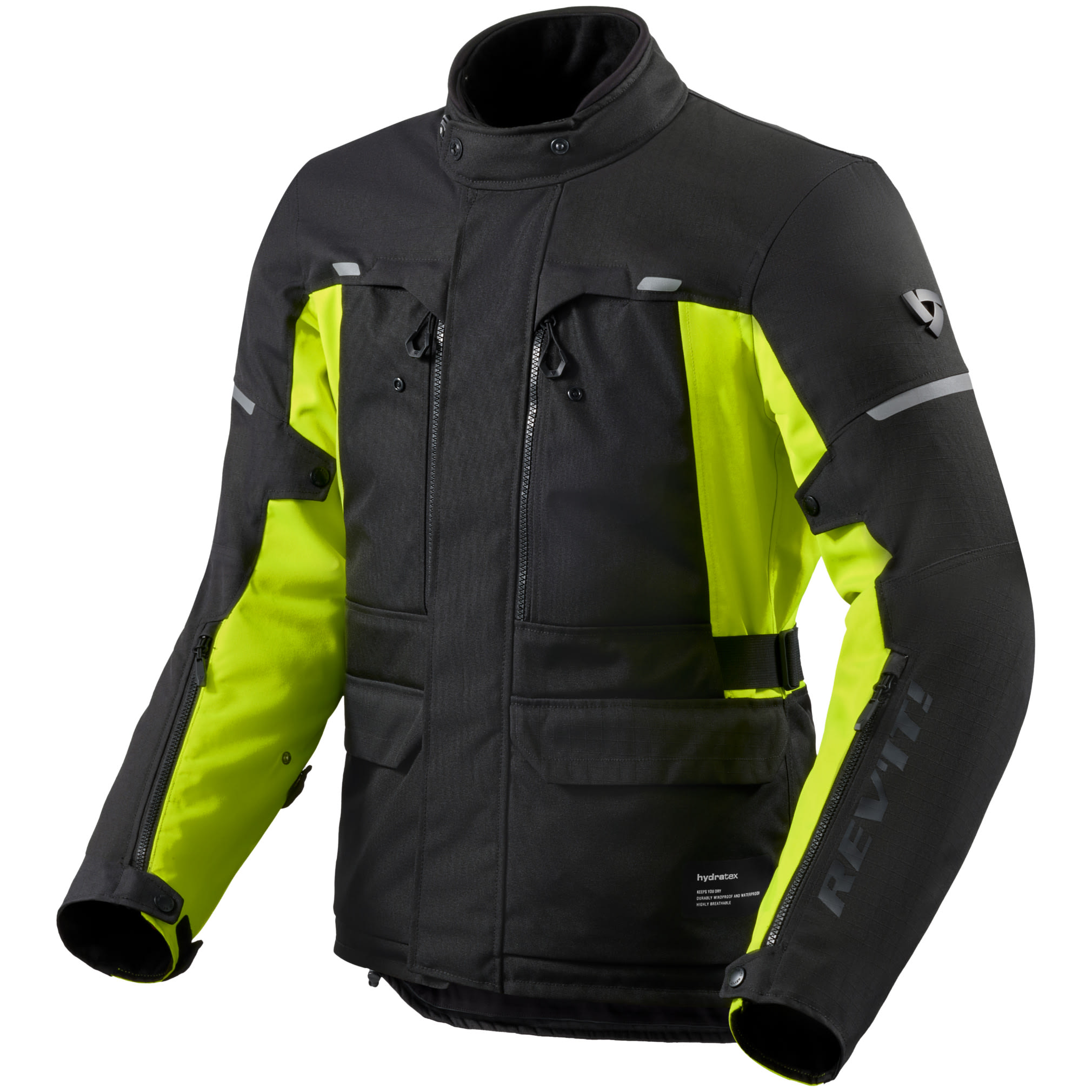 Rev'it Rev'it Outback 5 H2O Textile Jacket - Black / Neon Yellow