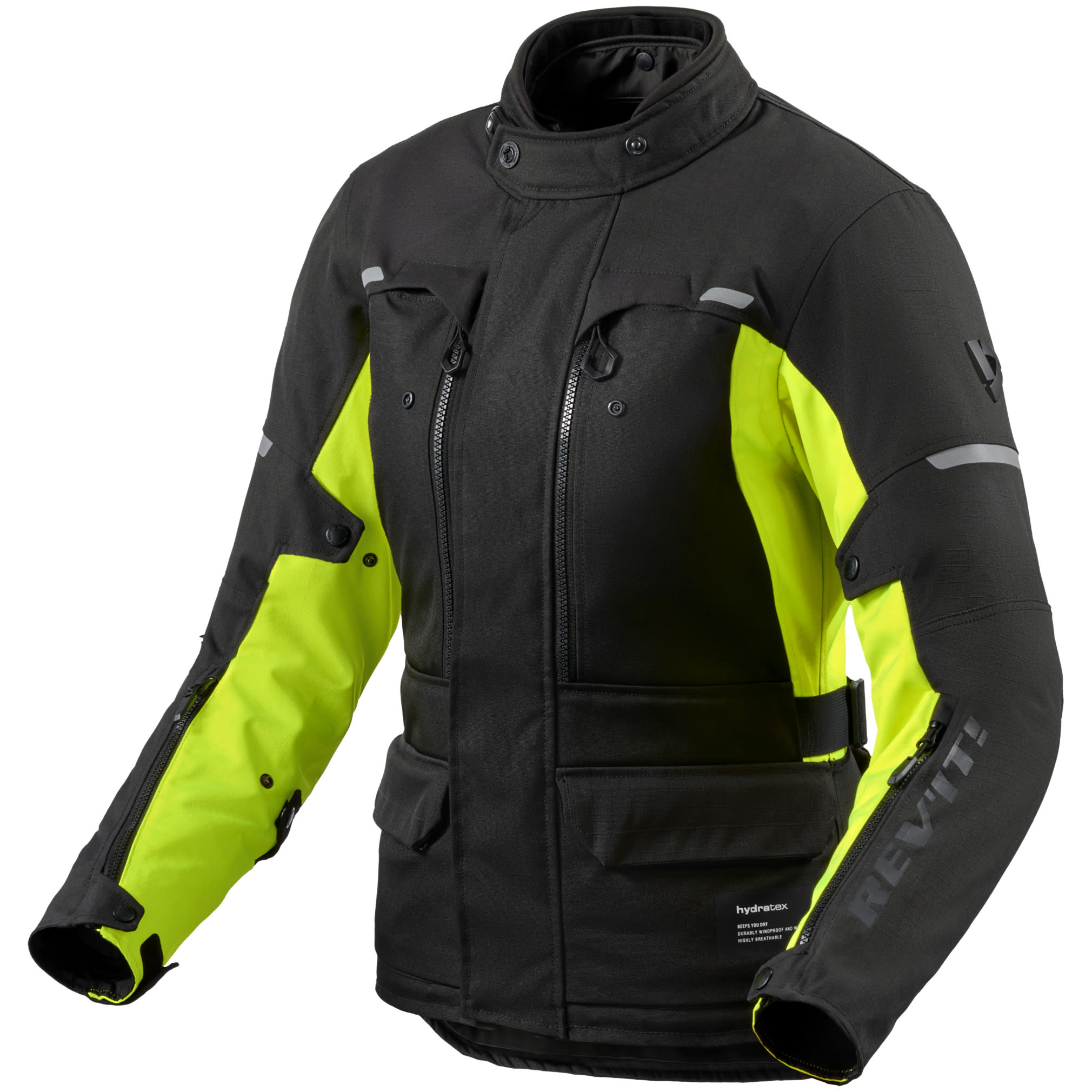 Rev'it Rev'it Ladies Outback 5 H2O Textile Jacket - Black / Neon Yellow