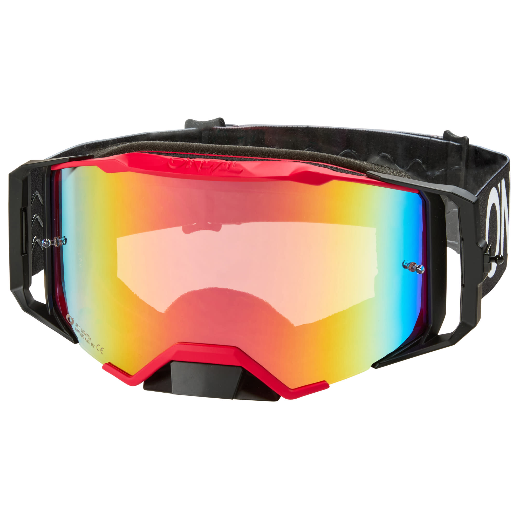 O'Neal O'Neal B-33 Goggles - Hexa Black / Red / Radium Red