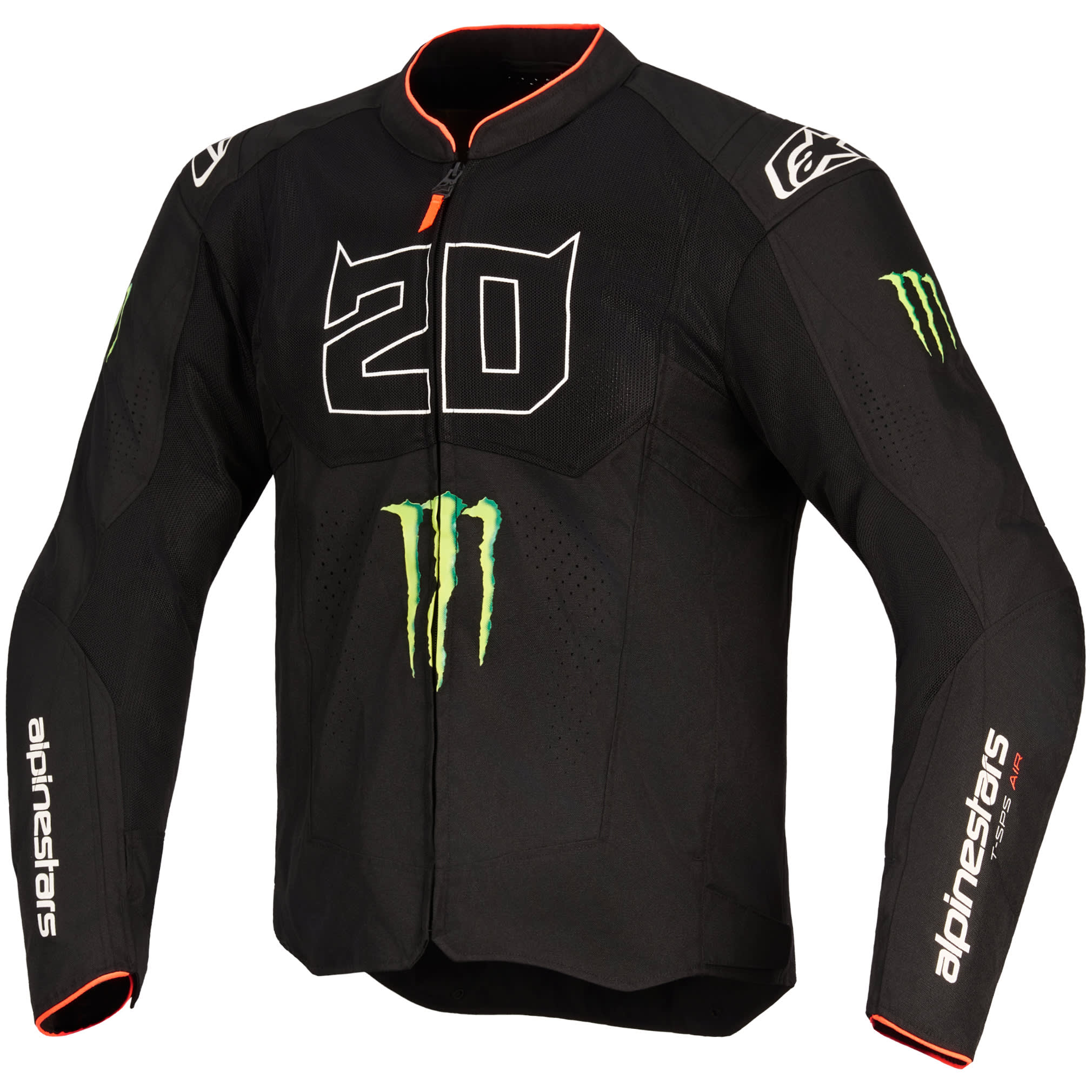 Alpinestars FQ20 T-SPS Air V2 Monster Textile Jacket - Black / White ...