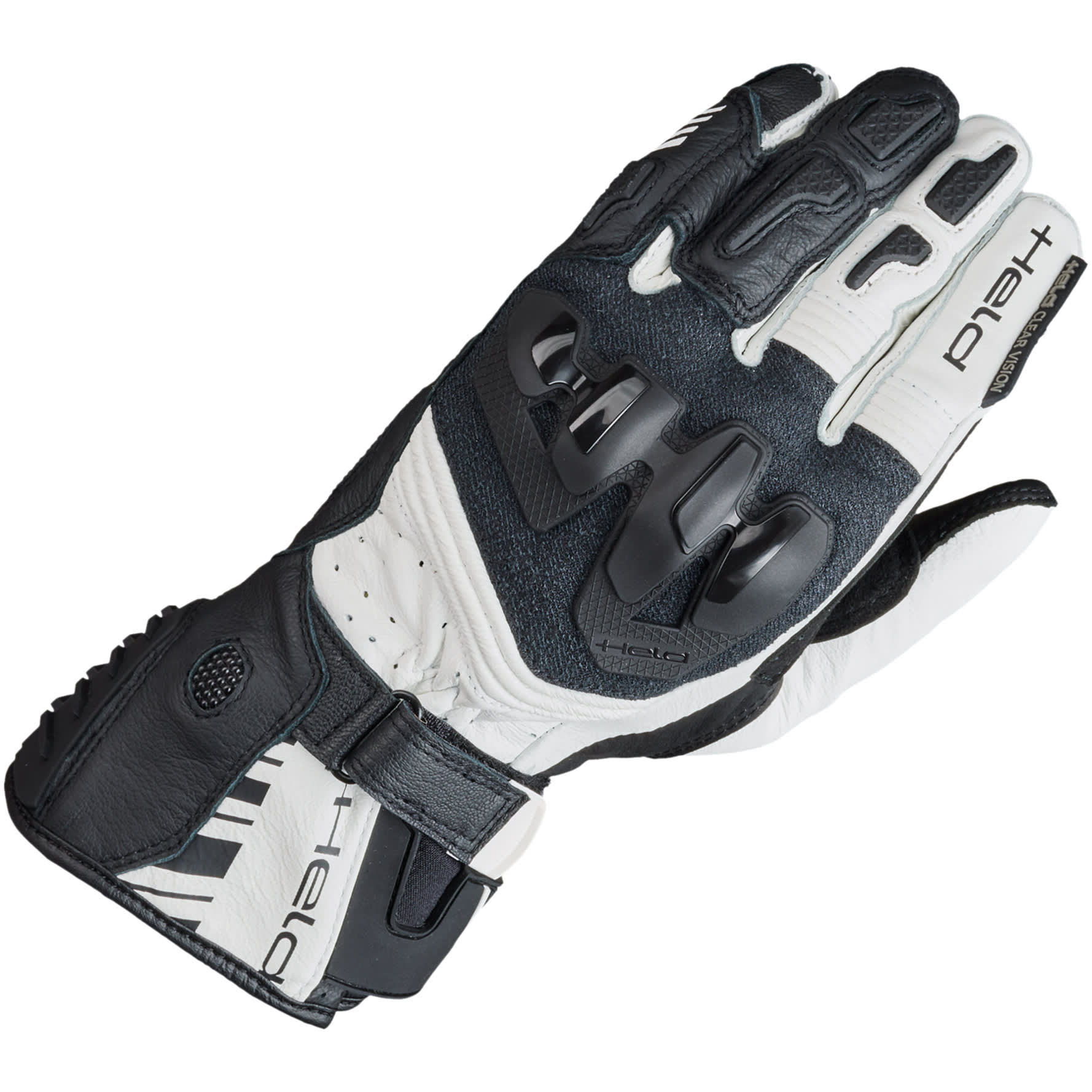 Held Held Ladies Evo Thrux 3 Leather Gloves - Black / White