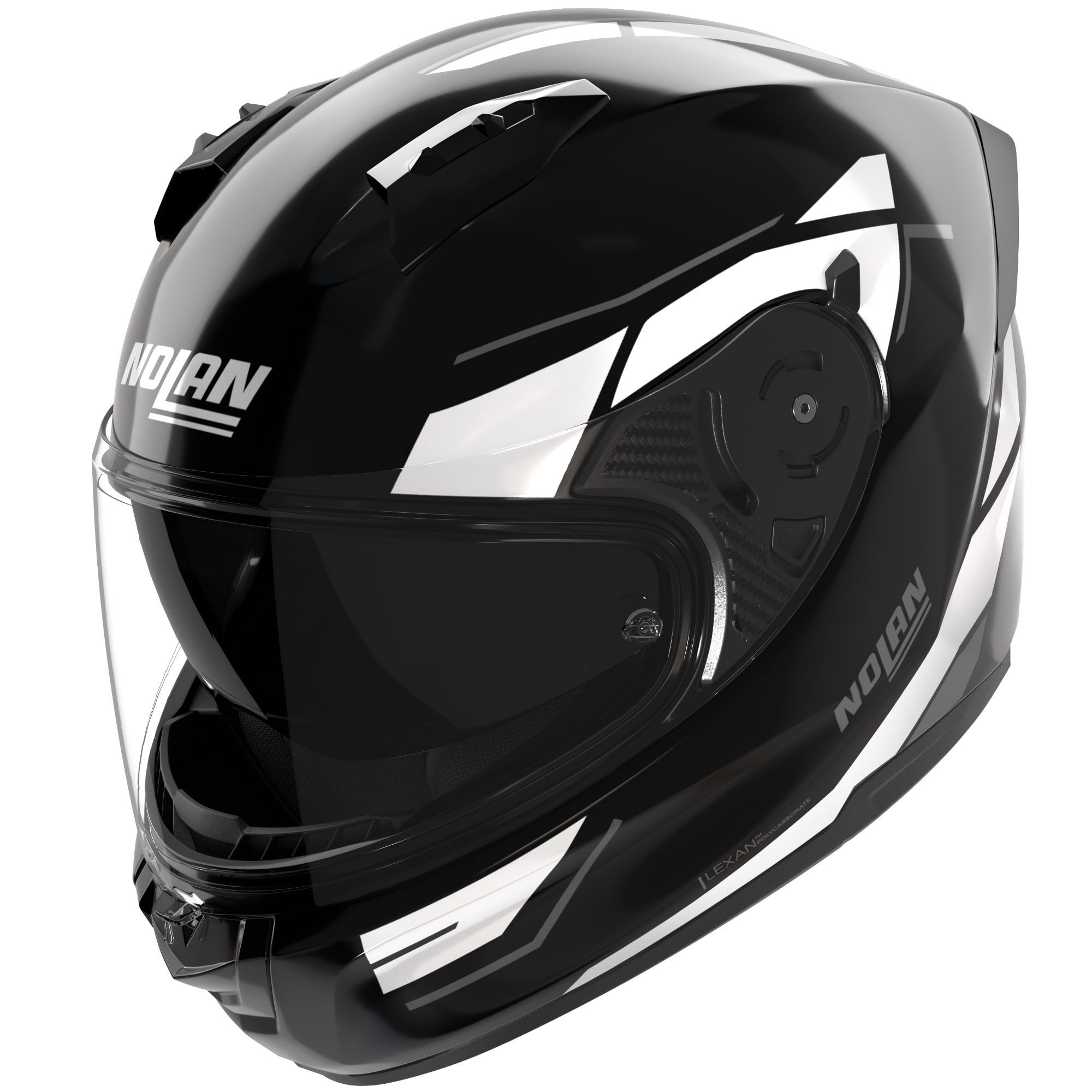 Nolan Nolan N60-6 Sincrono - Black / White / Metal Grey