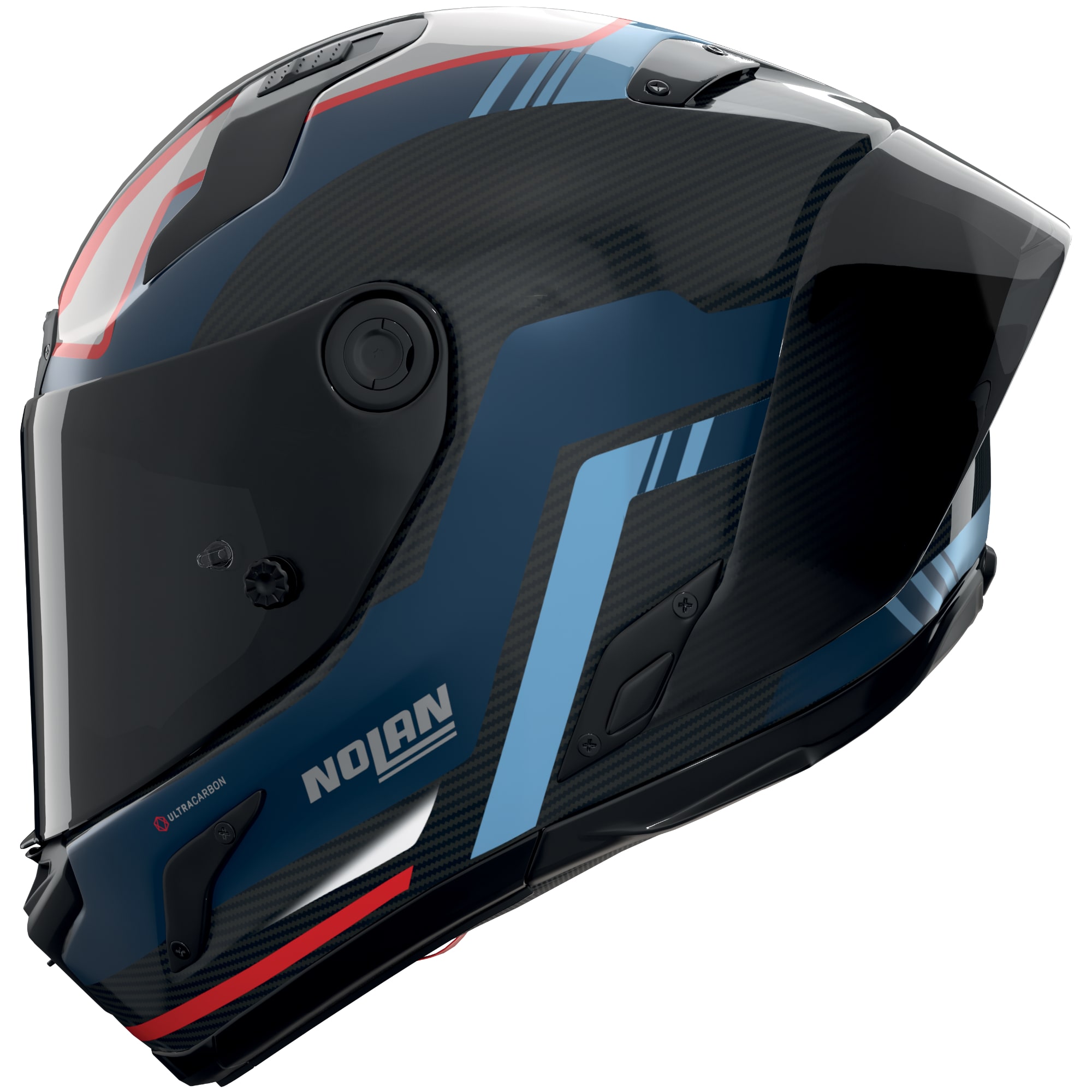 Nolan Nolan X-804 RS Ultra Carbon Piega - Carbon / Blue / Red / White