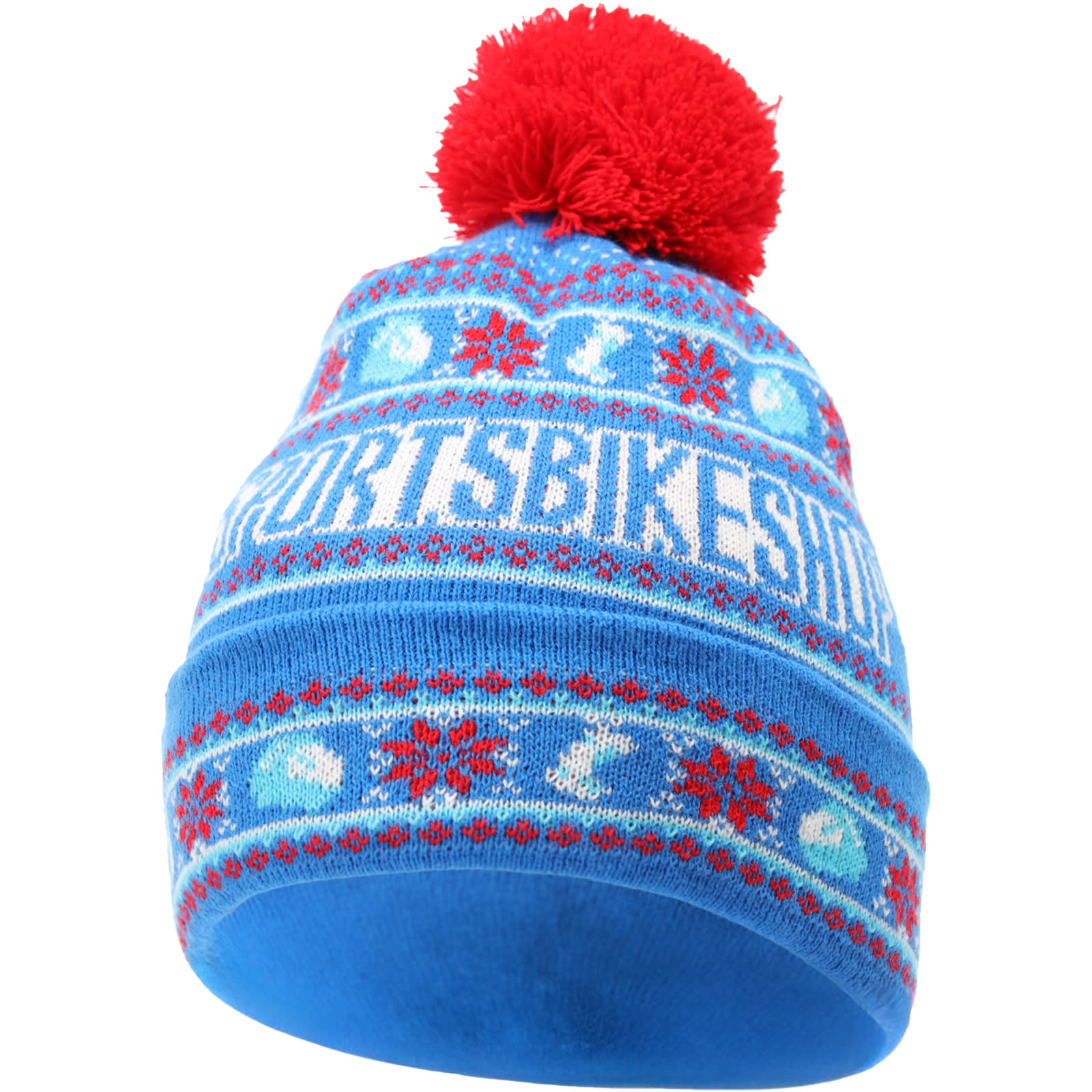 SPORTSBIKESHOP Sportsbikeshop Christmas Beanie Hat - Blue