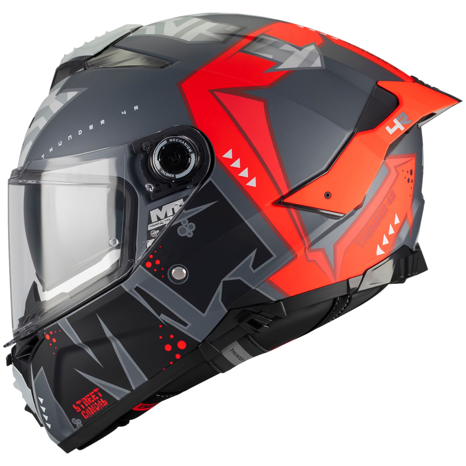 MT MT Thunder 4 R - Canvas Matt Black / Red