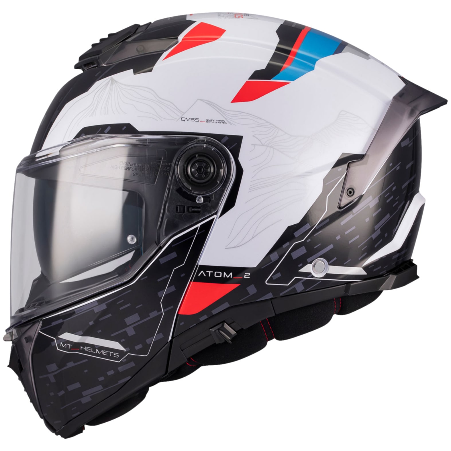 MT MT Atom 2 SV - Highlands Gloss White / Red / Blue