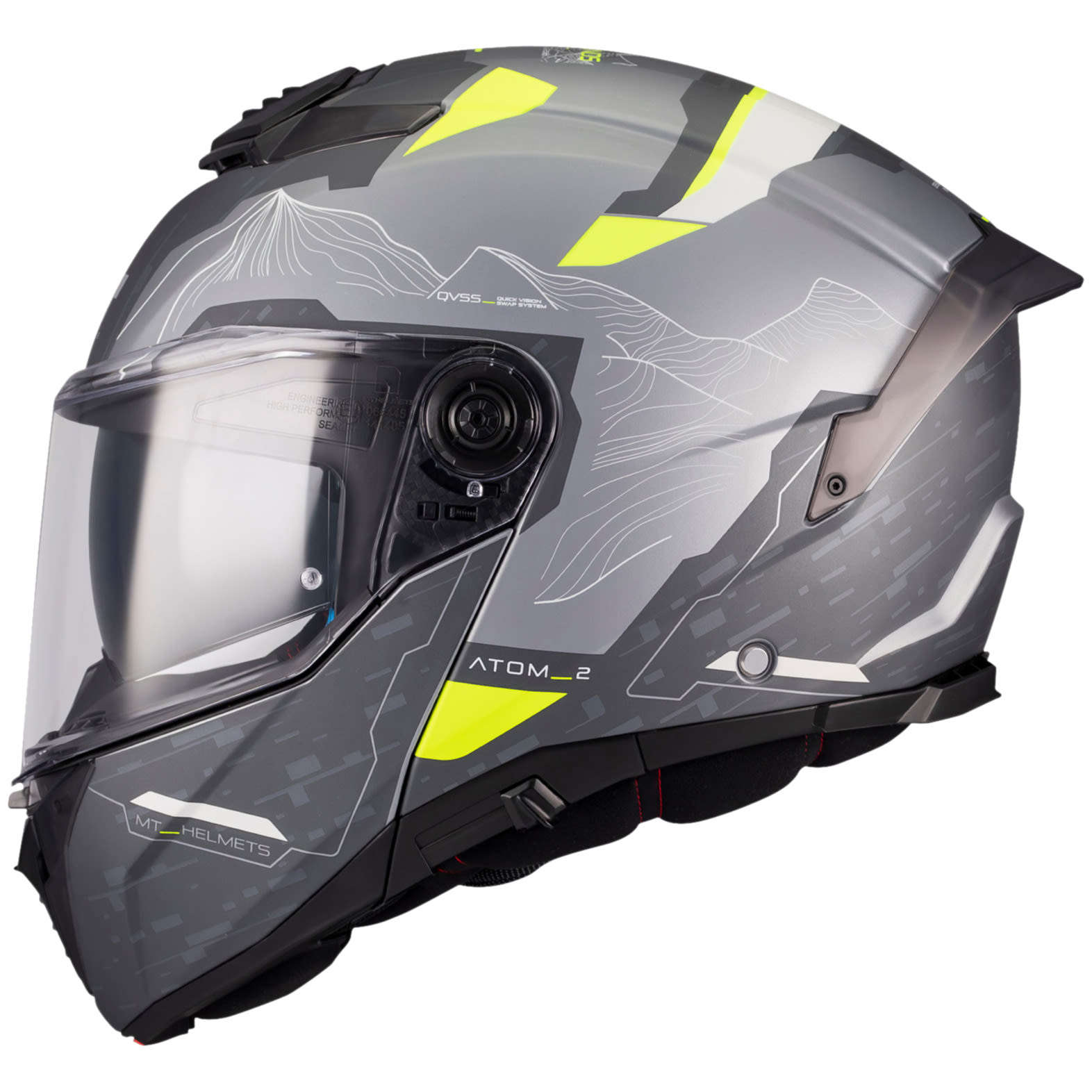 MT MT Atom 2 SV - Highlands Matt Grey / Fluo Yellow