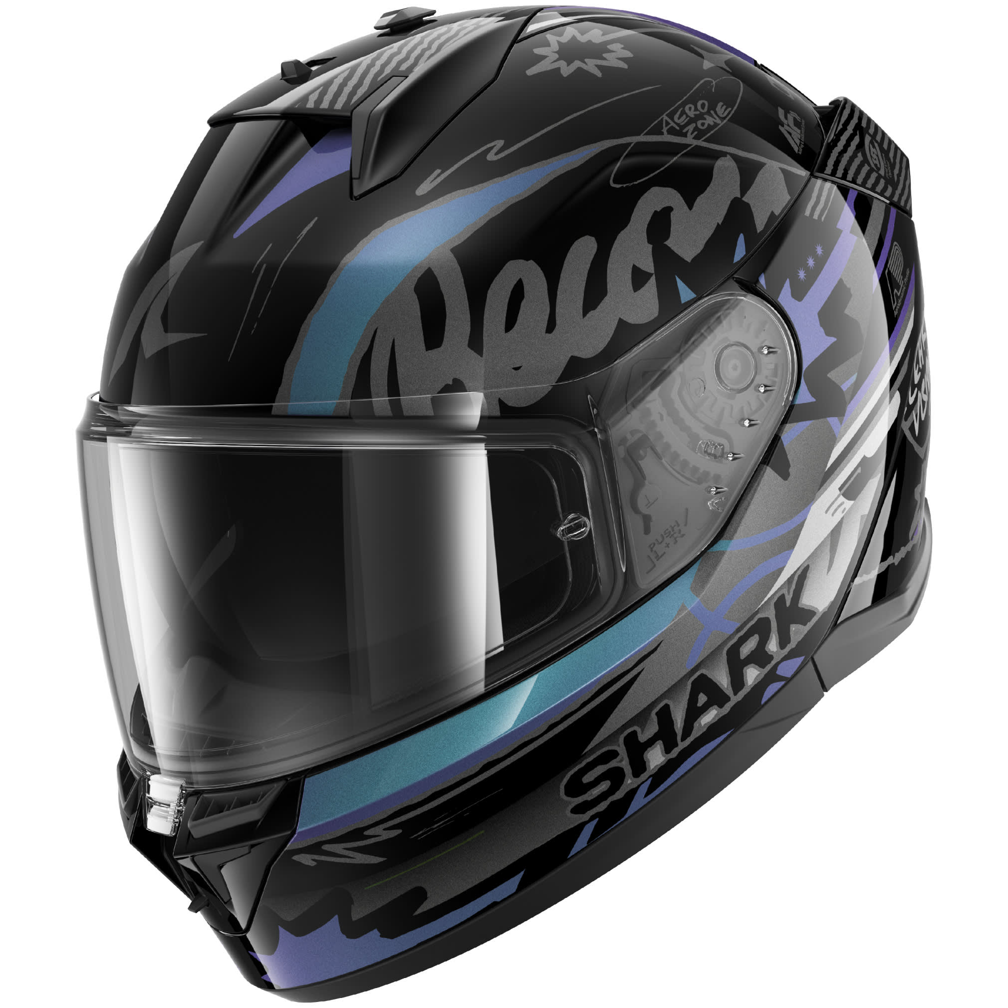 Shark Shark D-Skwal 3 - Streetrush Black / Green / Pearl