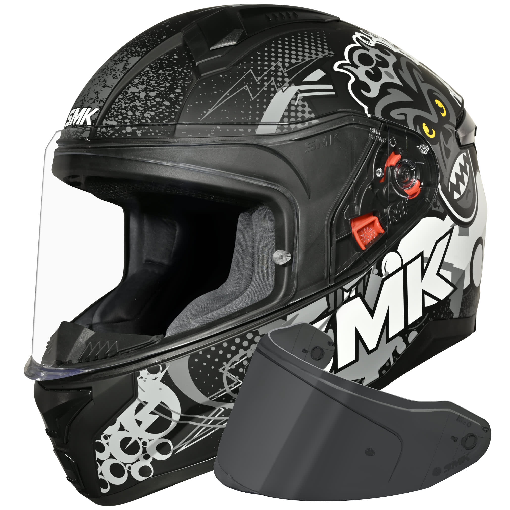 SMK SMK Bionic Youth - Chimpz Matt Black / Anthracite