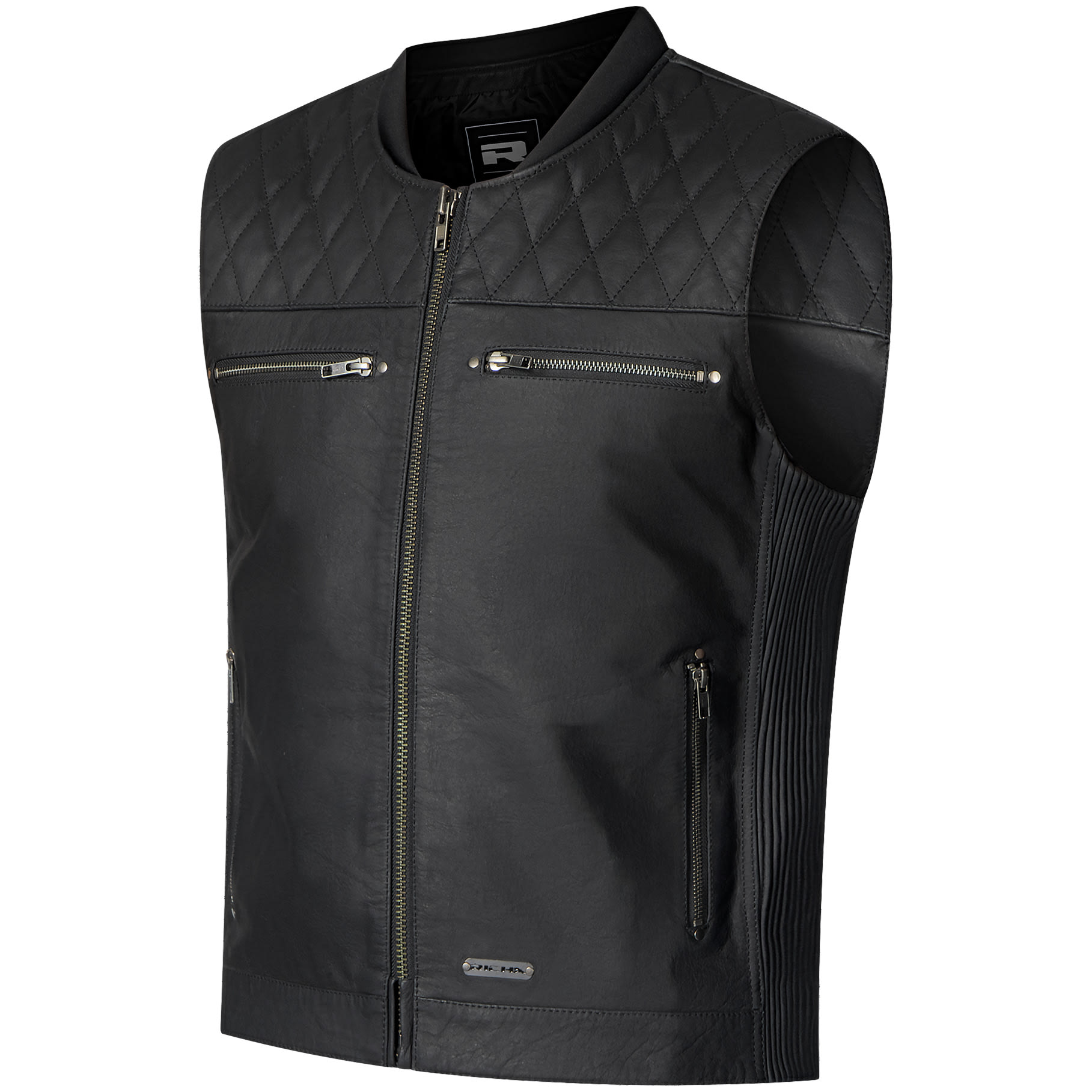 Richa Richa Dusk Leather Gilet - Black