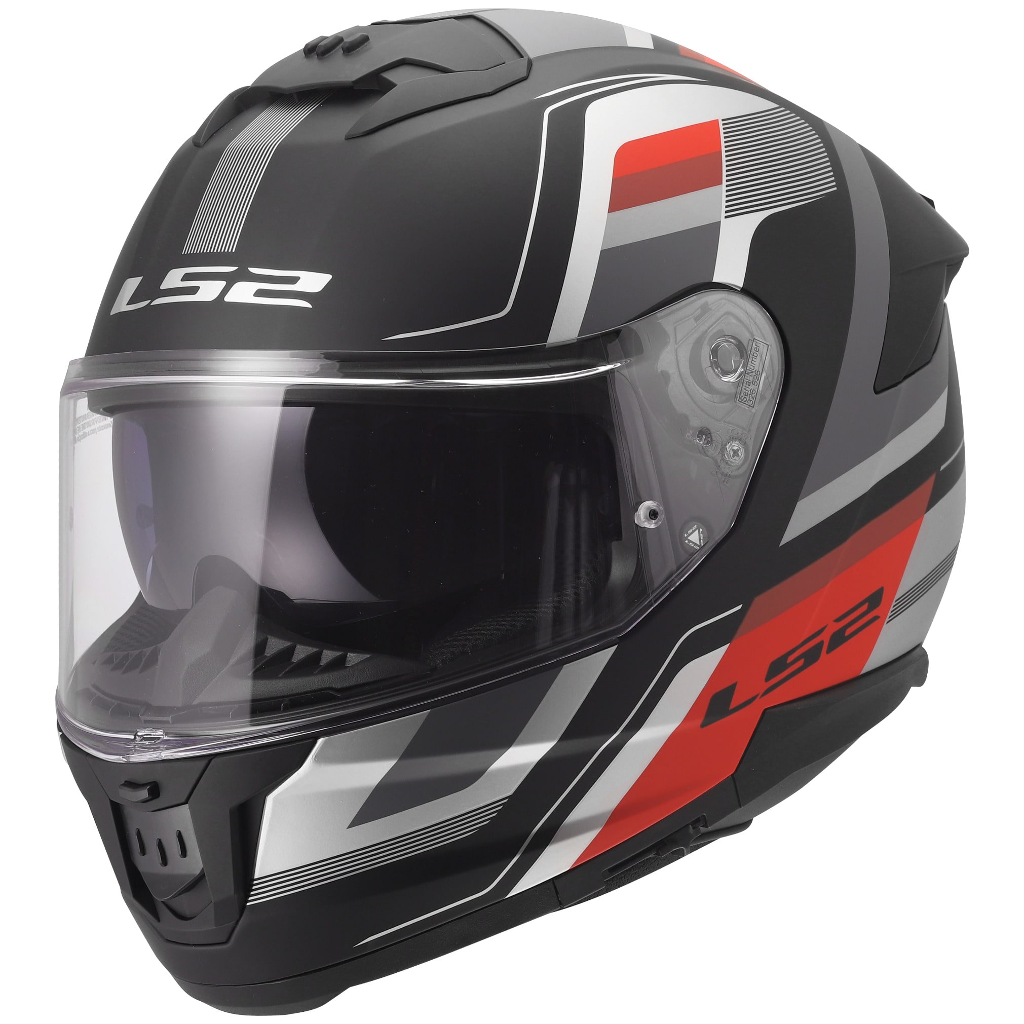 LS2 LS2 Stream II - Vintage Matt Black / Grey / Red