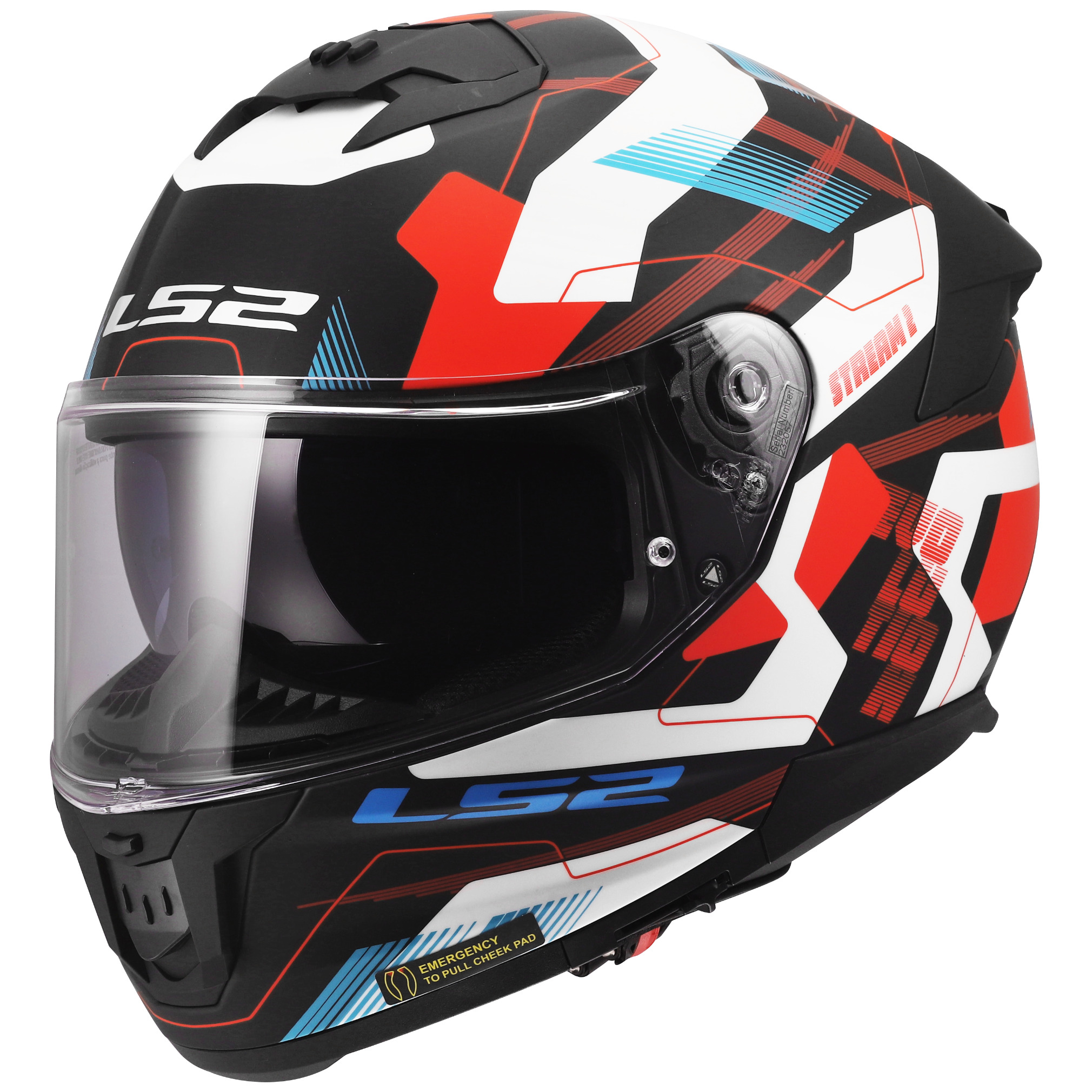 LS2 LS2 Stream II - Mika Matt White / Red / Blue