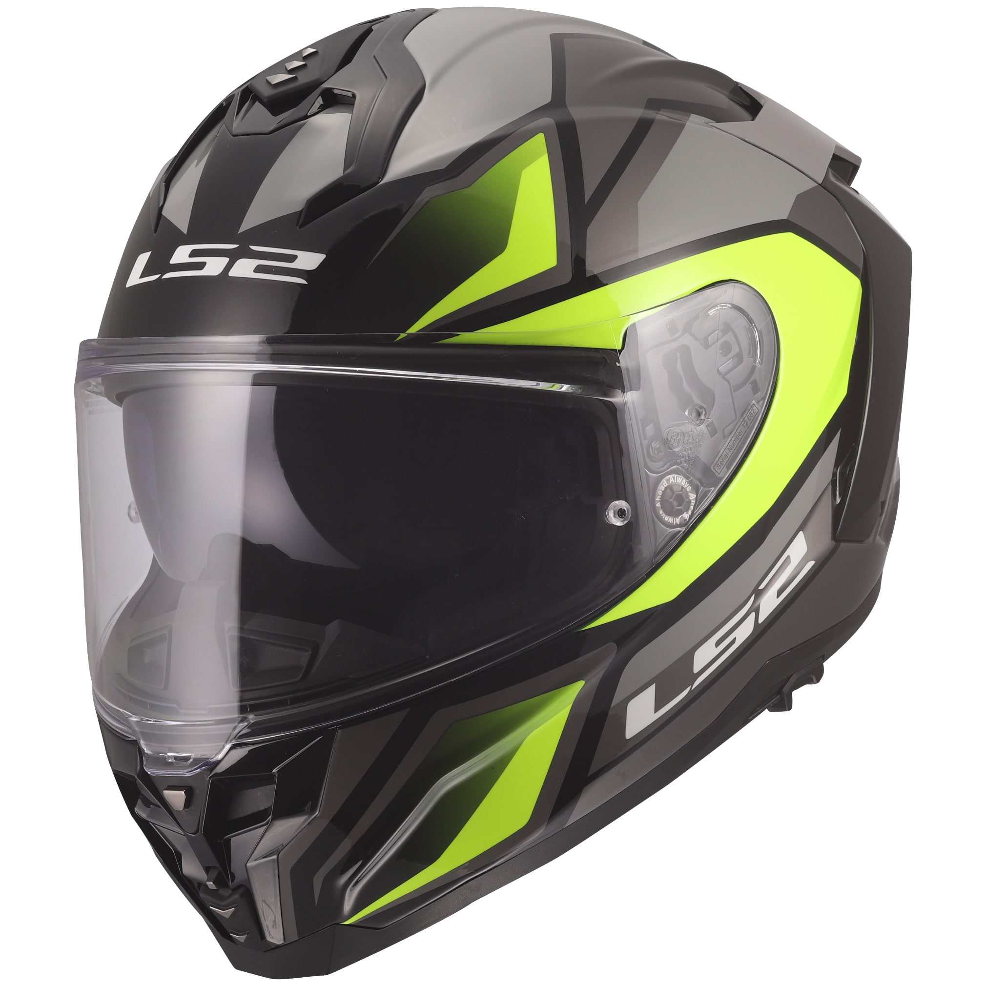 LS2 LS2 Challenger II - Viper Grey / Hi-Vis Yellow
