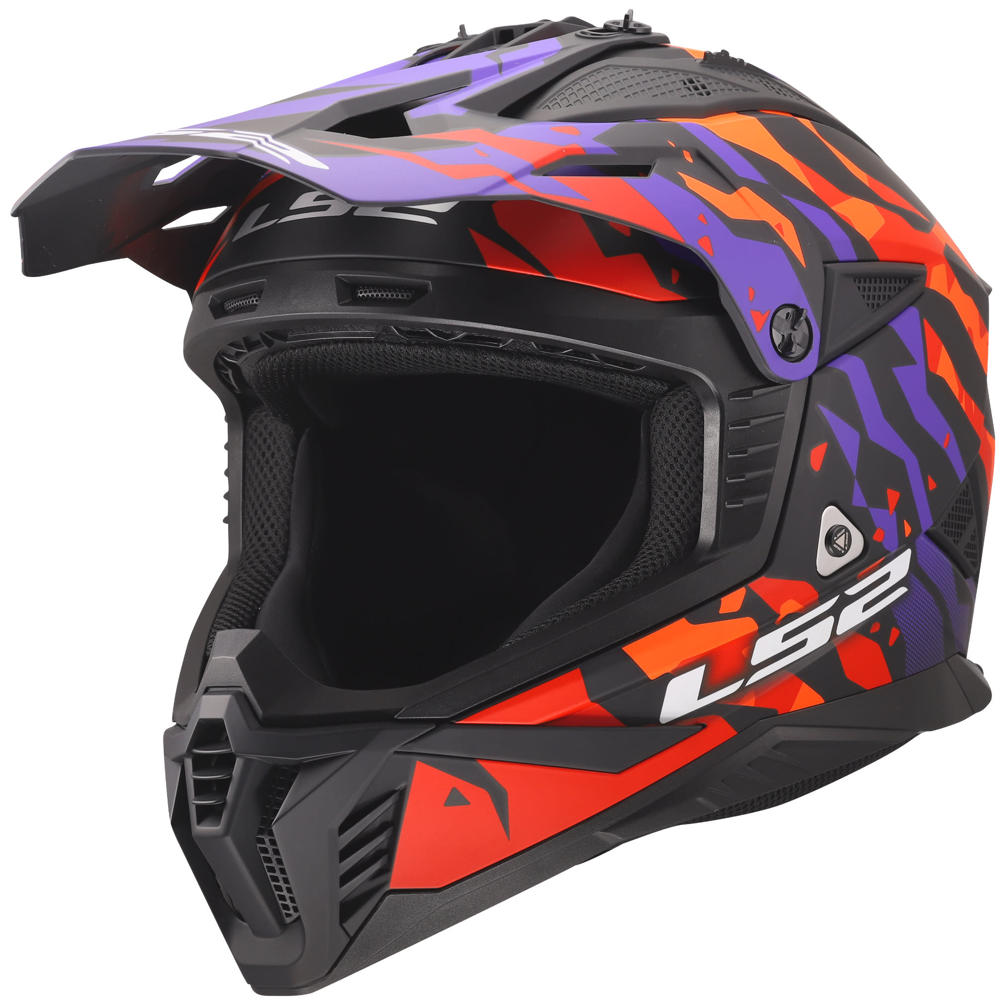 LS2 LS2 Fast II - Grotesk Purple / Orange