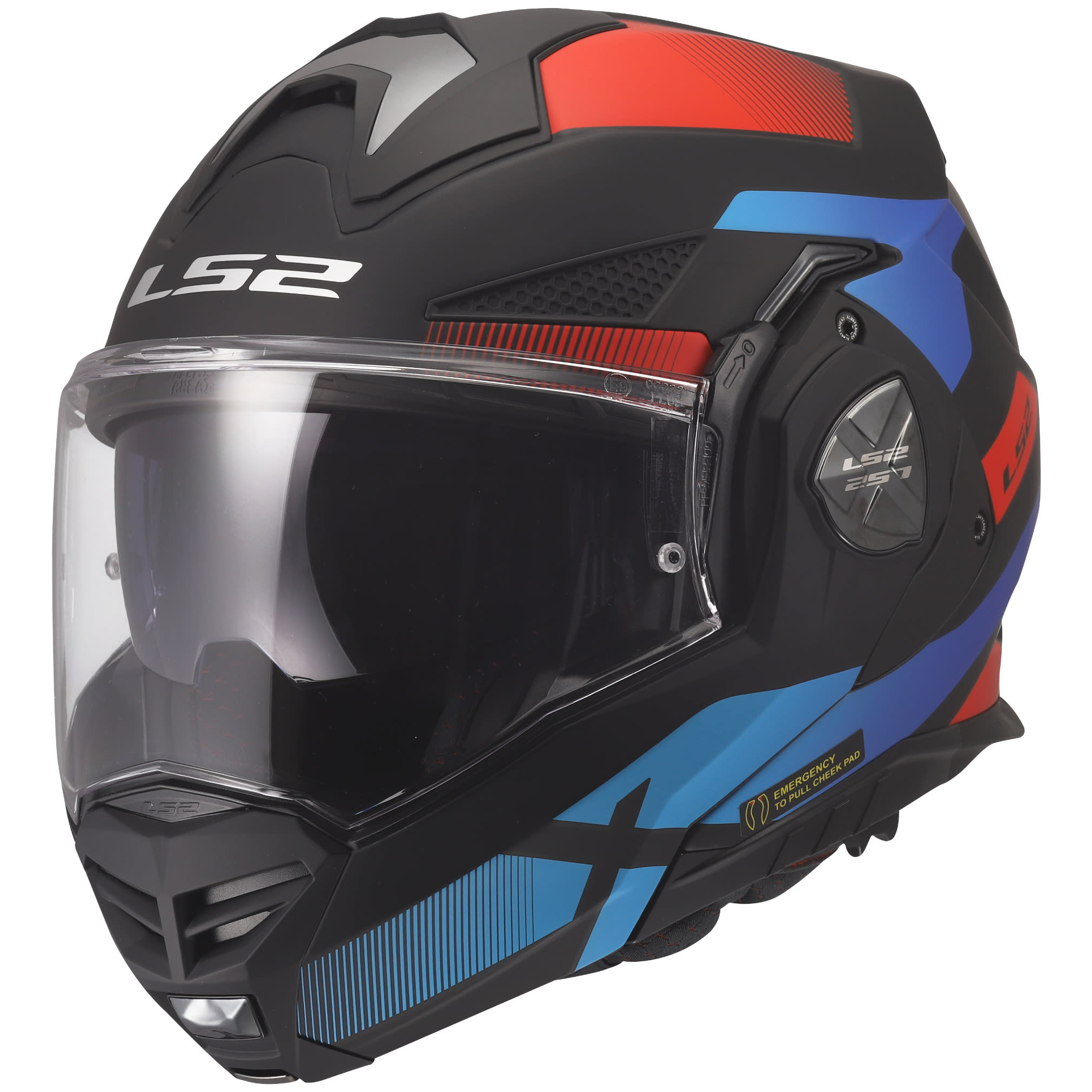 LS2 LS2 Advant X - Nova Matt Black / Red / Blue