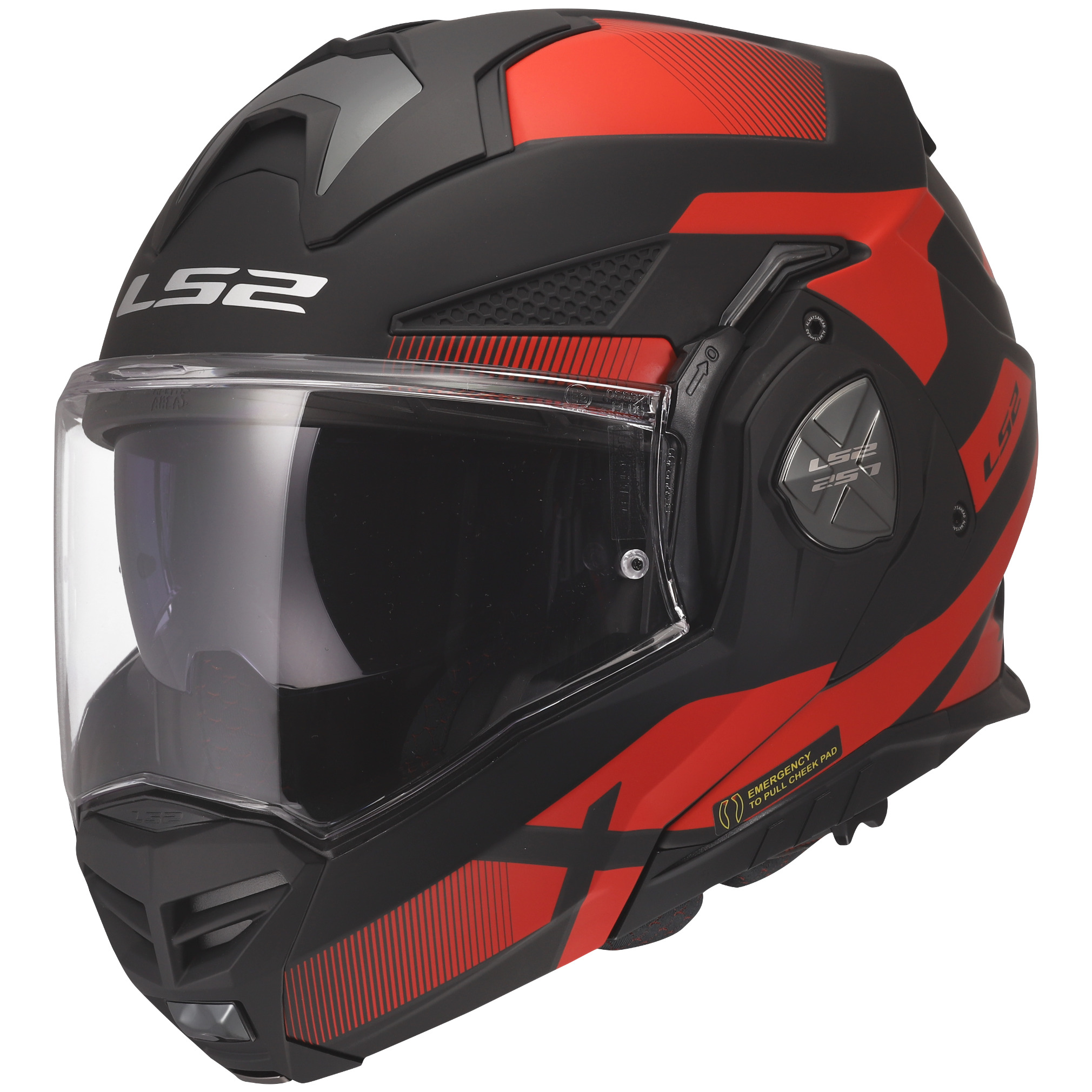 LS2 LS2 Advant X - Nova Matt Black / Red