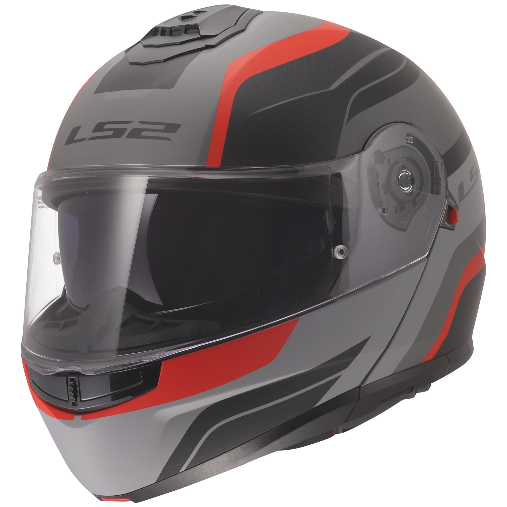 LS2 LS2 Strobe II - Monza Matt Black / Grey / Red