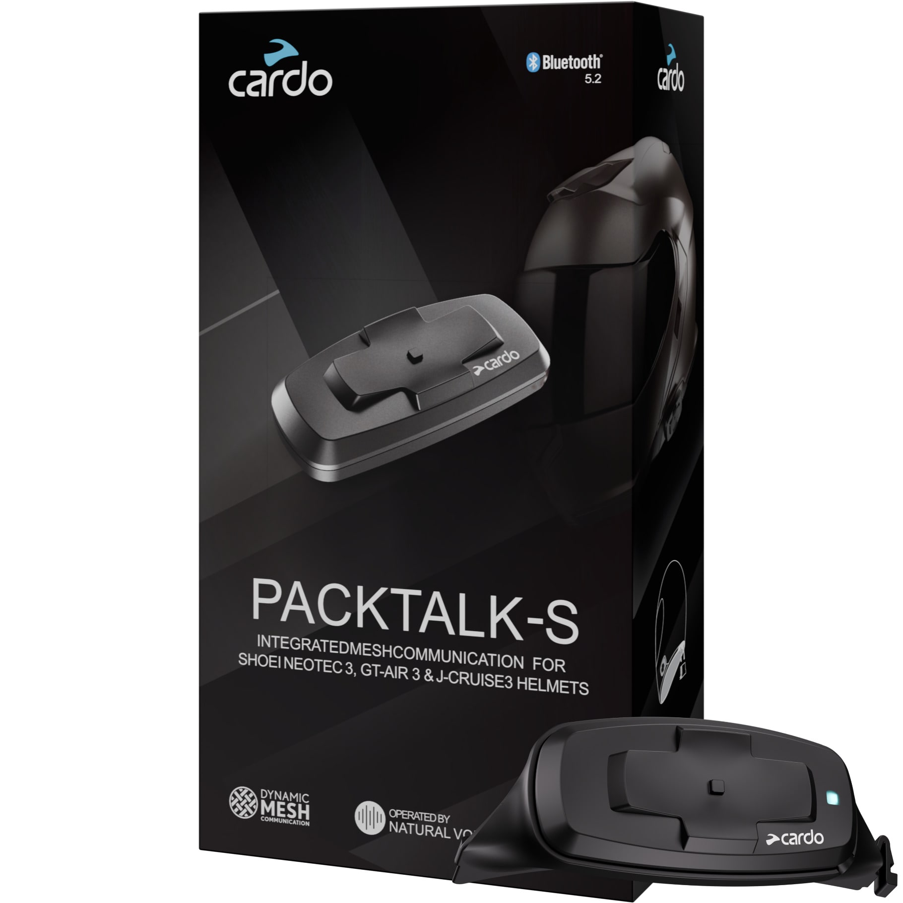 Cardo Cardo Packtalk-S Shoei GT-Air 3 / Neotec 3 / J-Cruise 3 Intercom - Single
