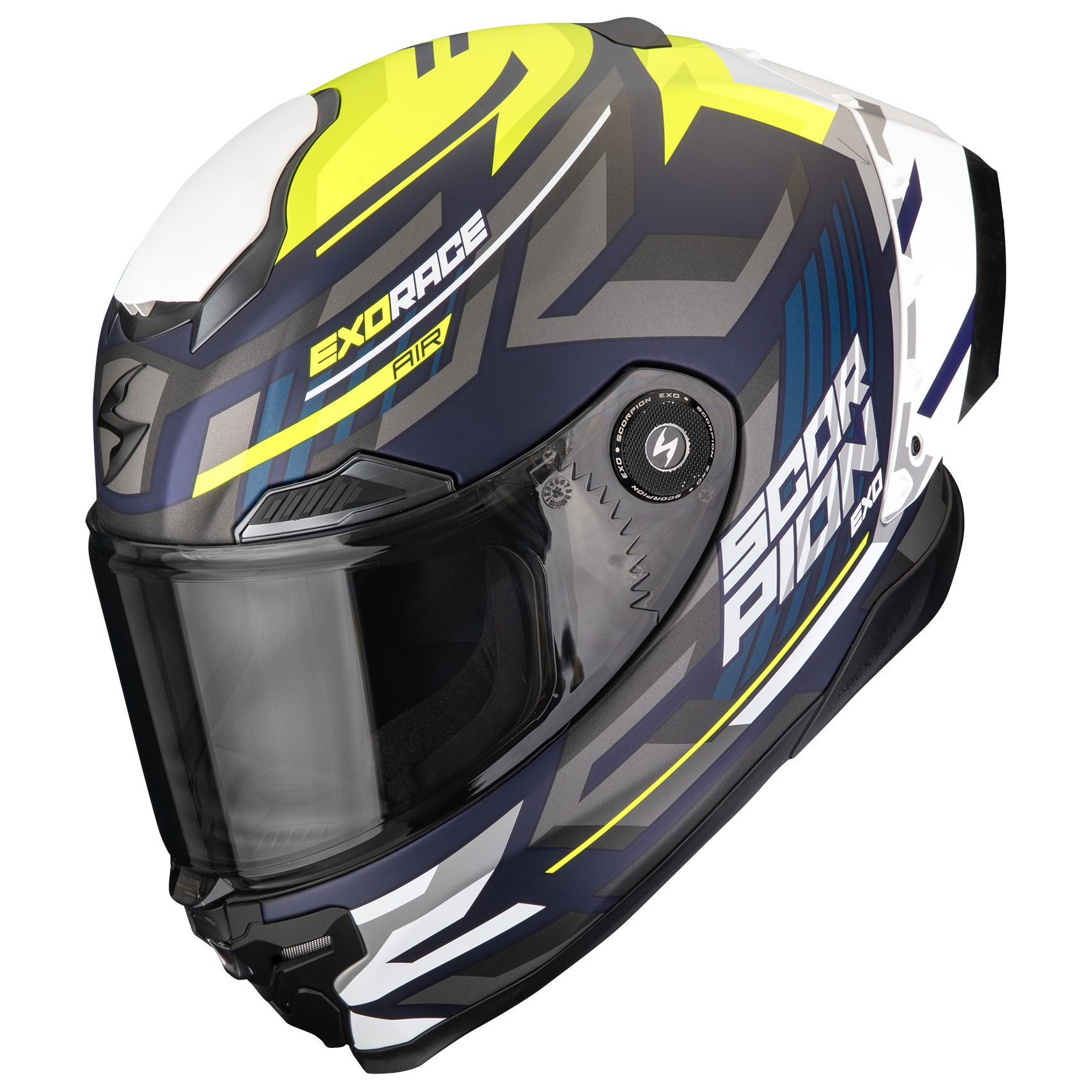 Scorpion Exo Race Air - Kobra Matt Blue / Yellow - FREE UK DELIVERY