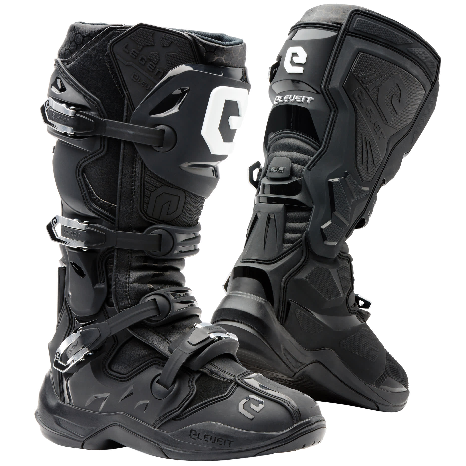 Eleveit Eleveit X Legend Evo Off-Road Boots - Black / Black