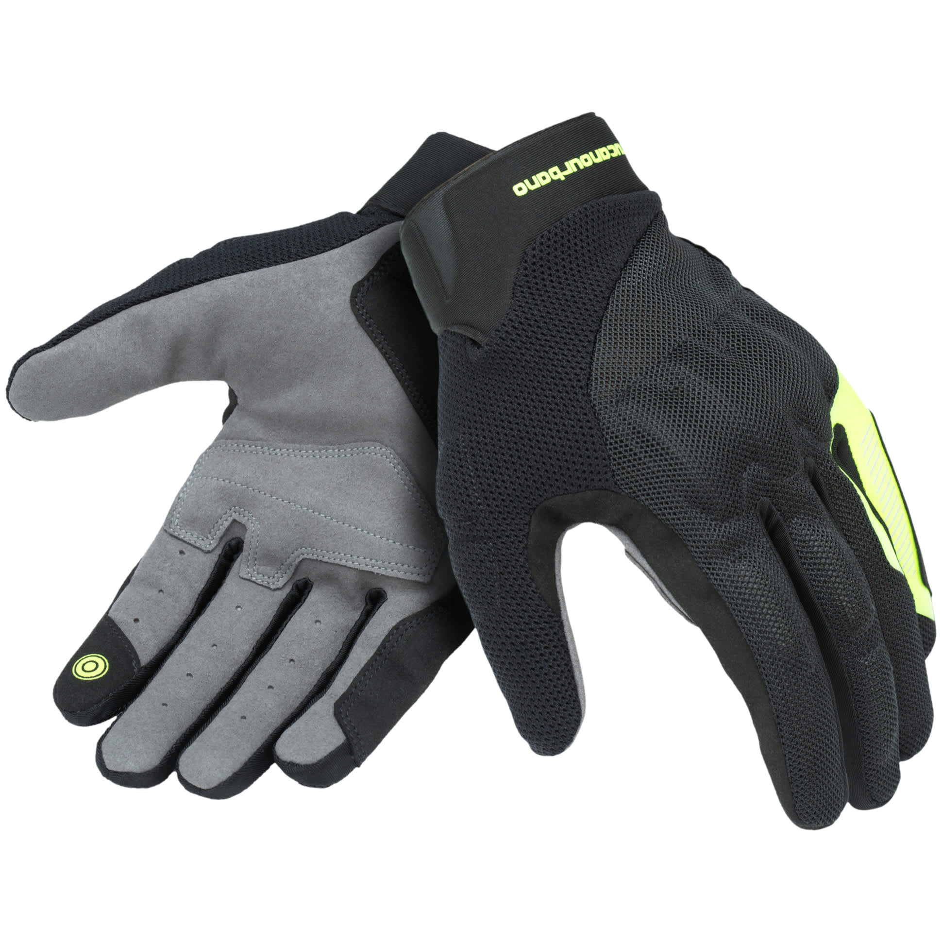 Tucano Urbano Tucano Urbano Penna Evo Textile Gloves - Black / Fluo Yellow