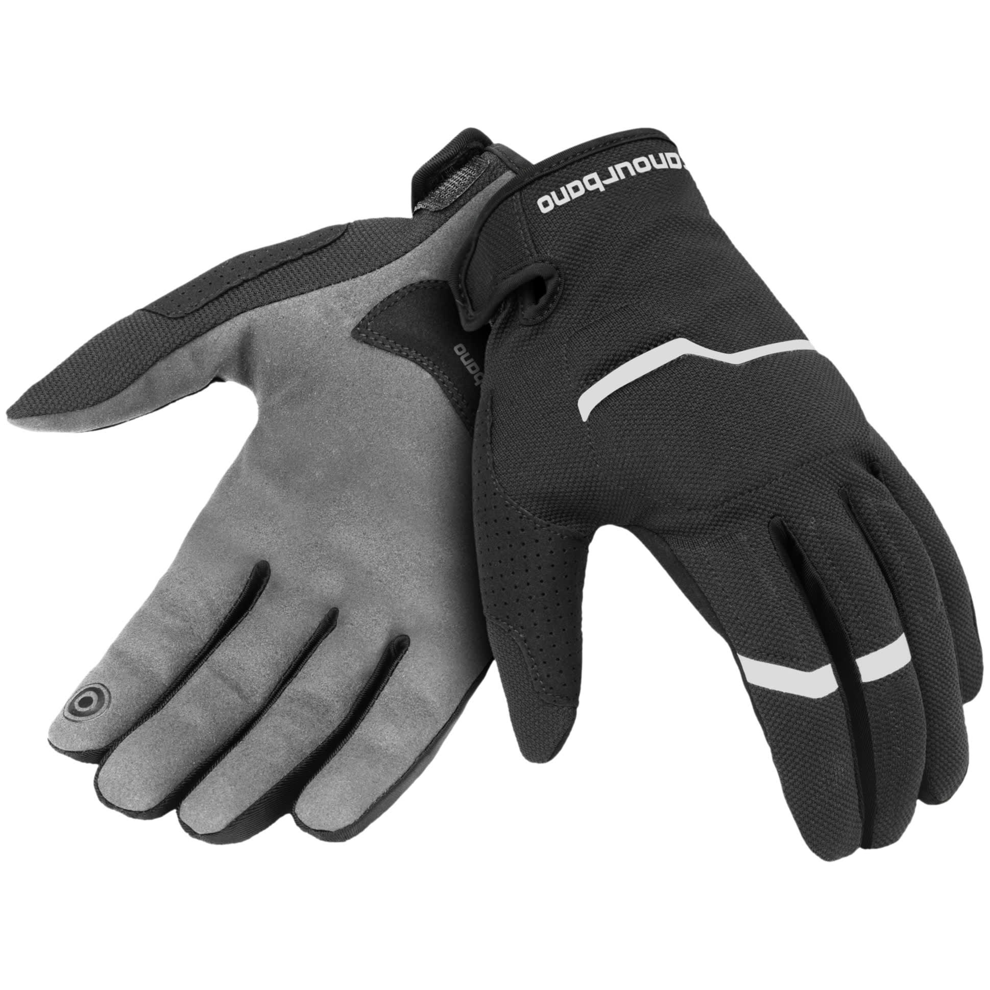 Tucano Urbano Tucano Urbano Miky Evo Textile Gloves - Black / White