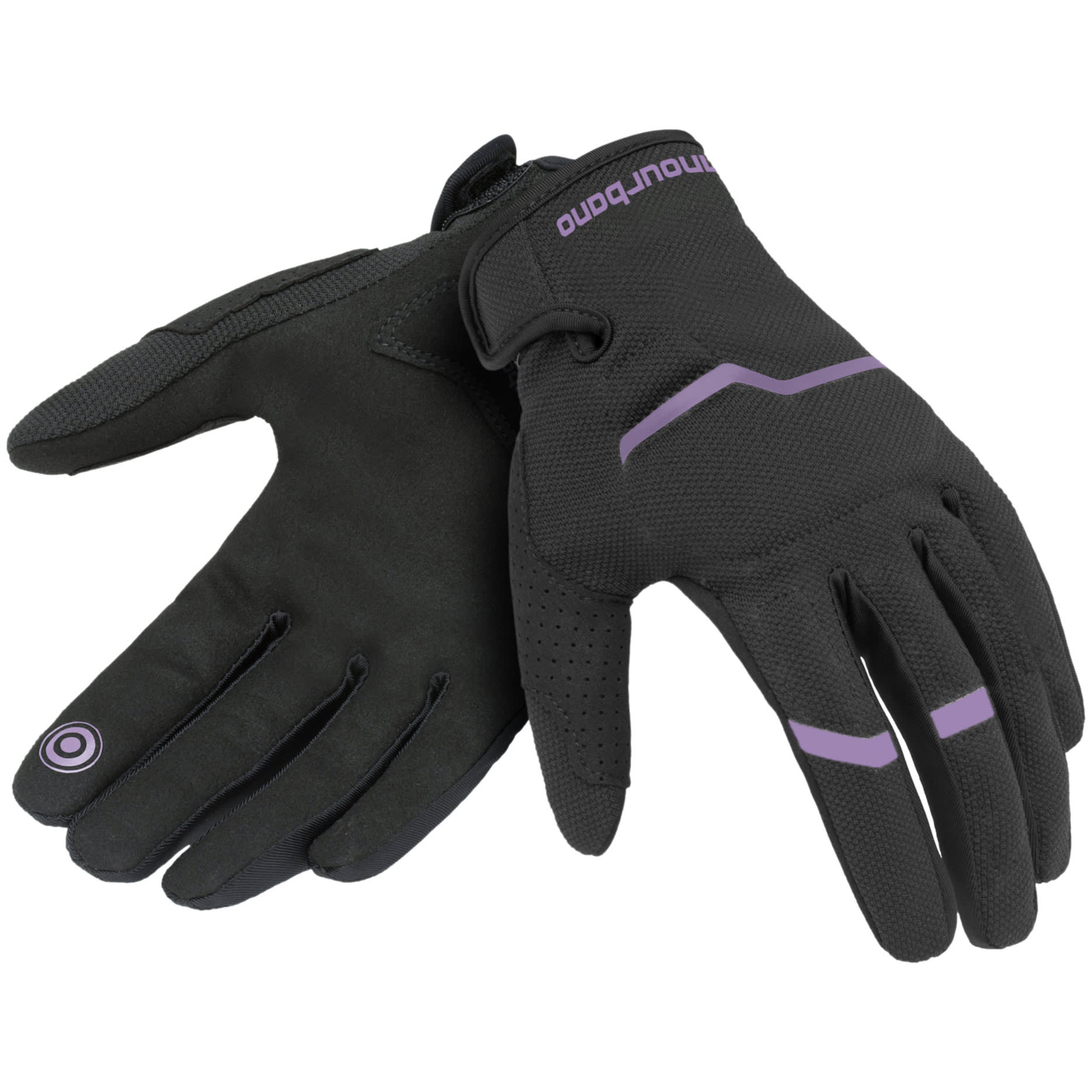 Tucano Urbano Tucano Urbano Ladies Miky Evo Textile Gloves - Black / Lavender