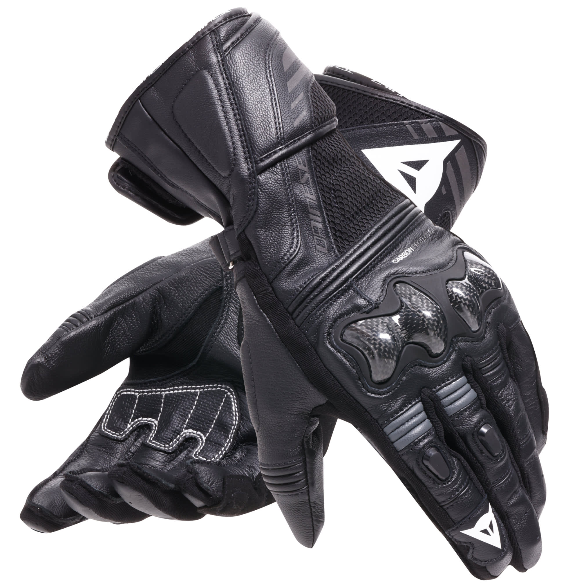 Dainese Dainese Reacto Carbon Long Leather Gloves - Black / Anthracite