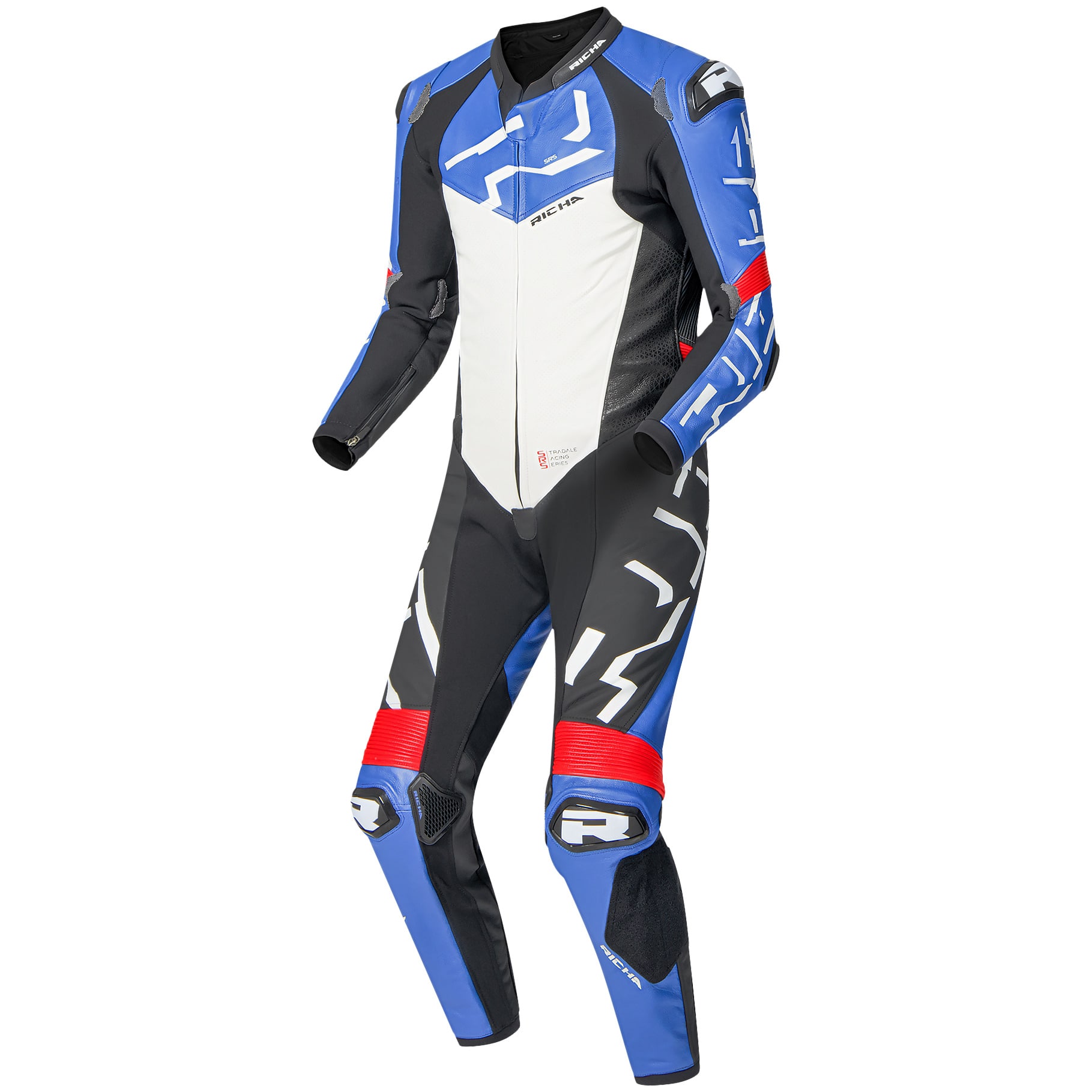 Richa Richa Stradale GP One Piece Leather Suit - Blue / White / Black / Red