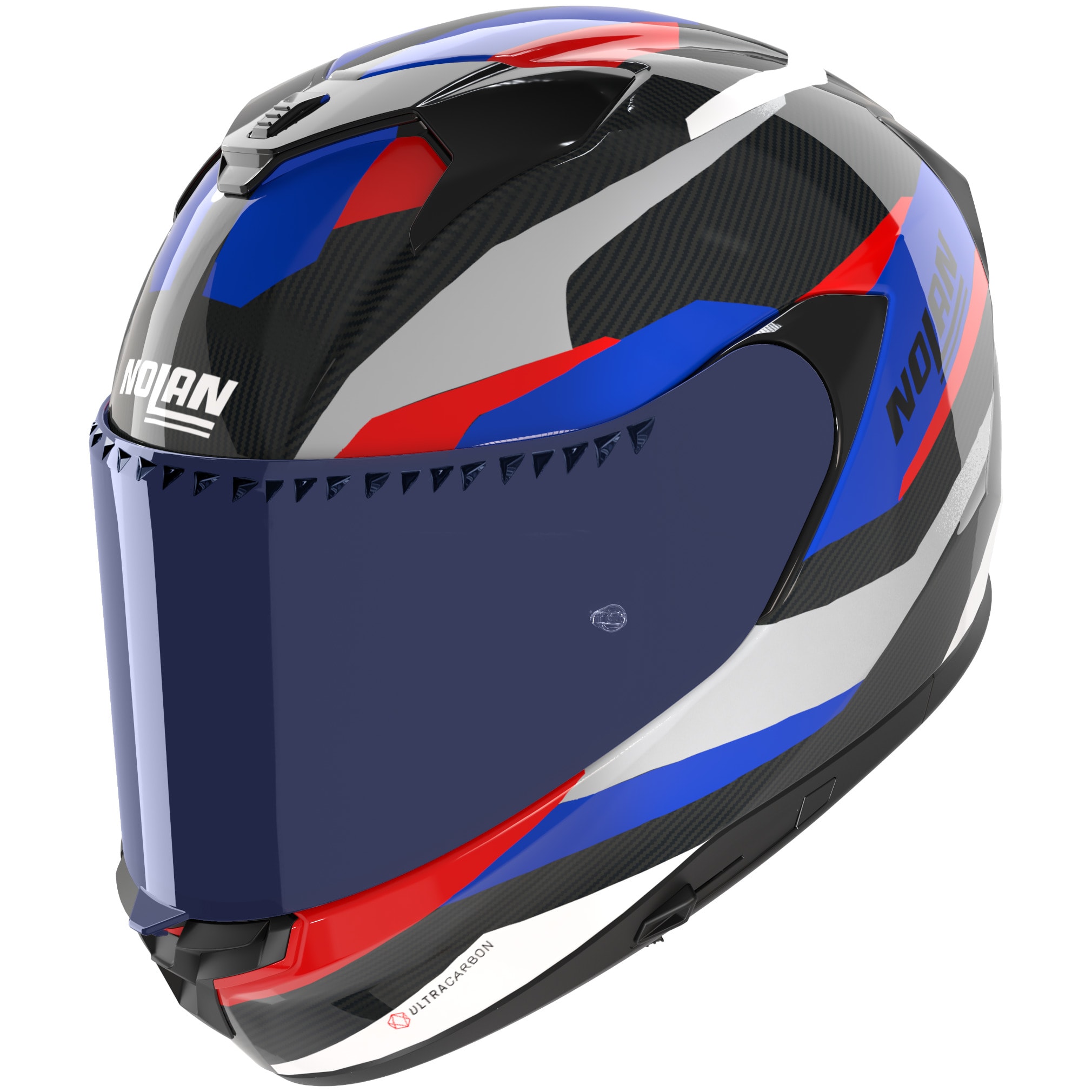 Nolan X-904 Ultra Carbon Calibro - Carbon / Grey / Blue / Red