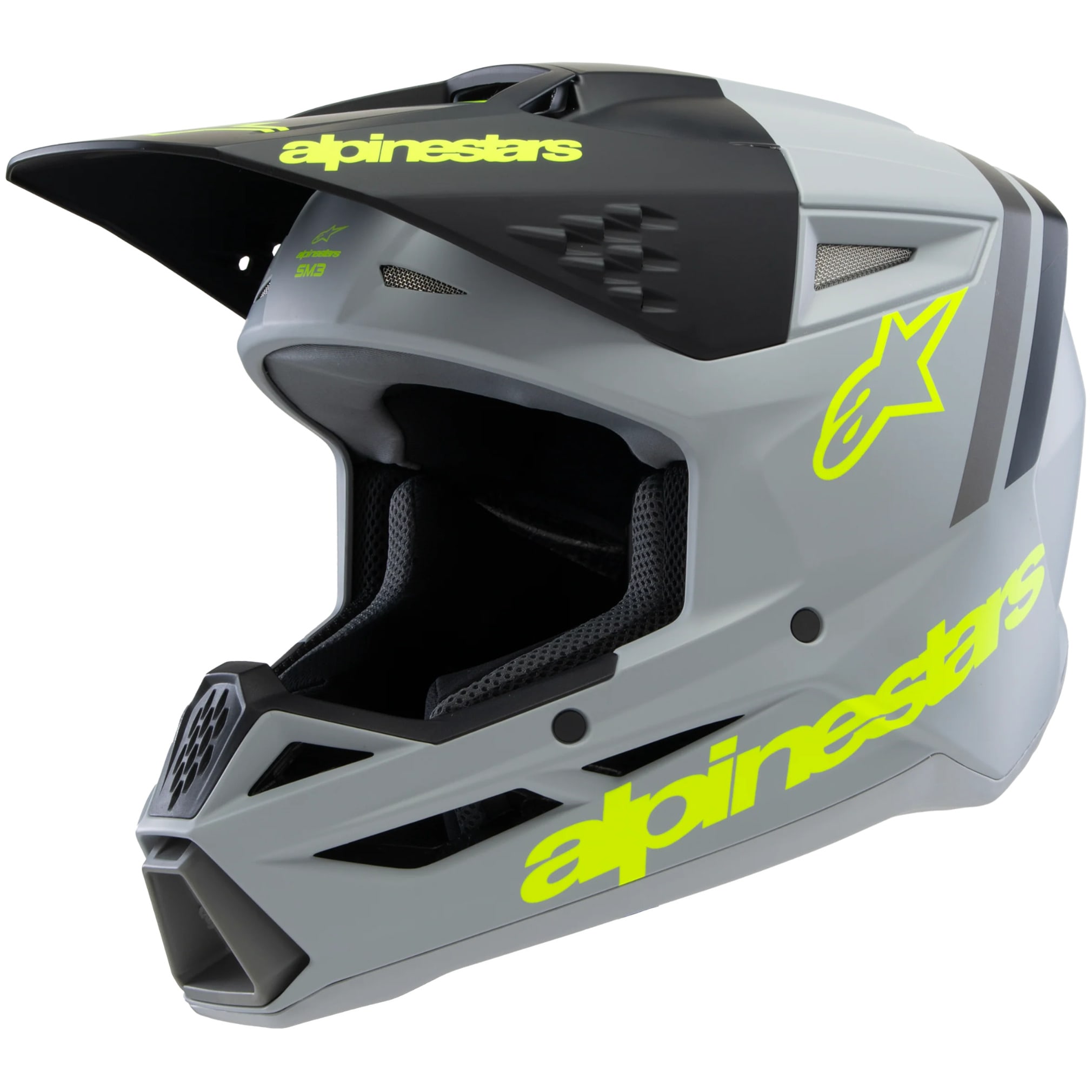 Alpinestars Alpinestars S-M3 Youth Radium - Matt Grey / Black / Fluo Yellow