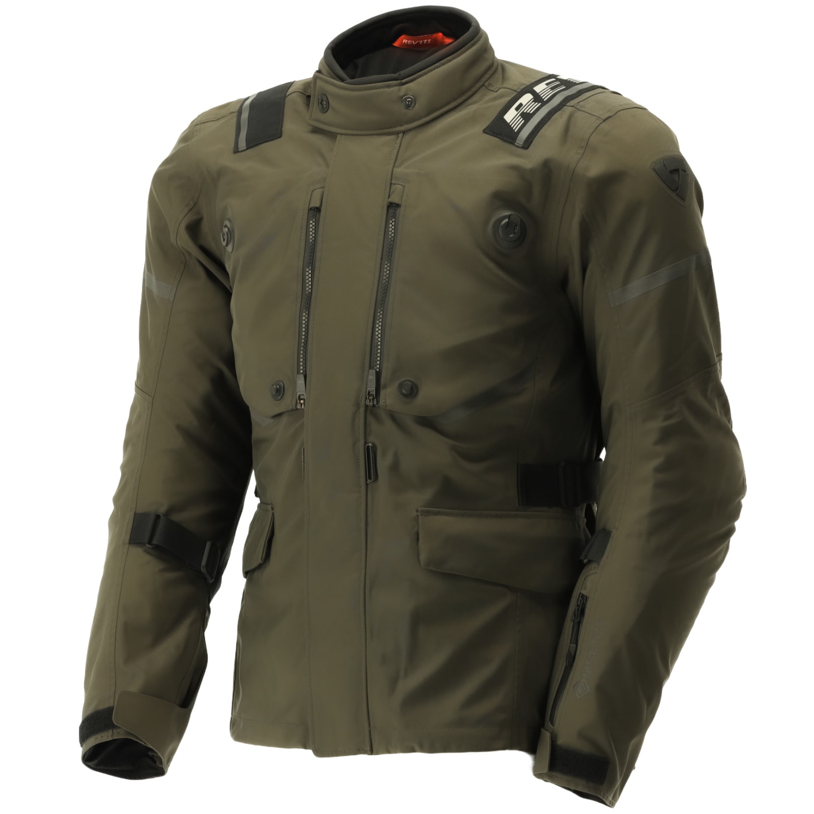 Rev'it Rev'it Vertical Gore-Tex Textile Jacket - Black / Olive