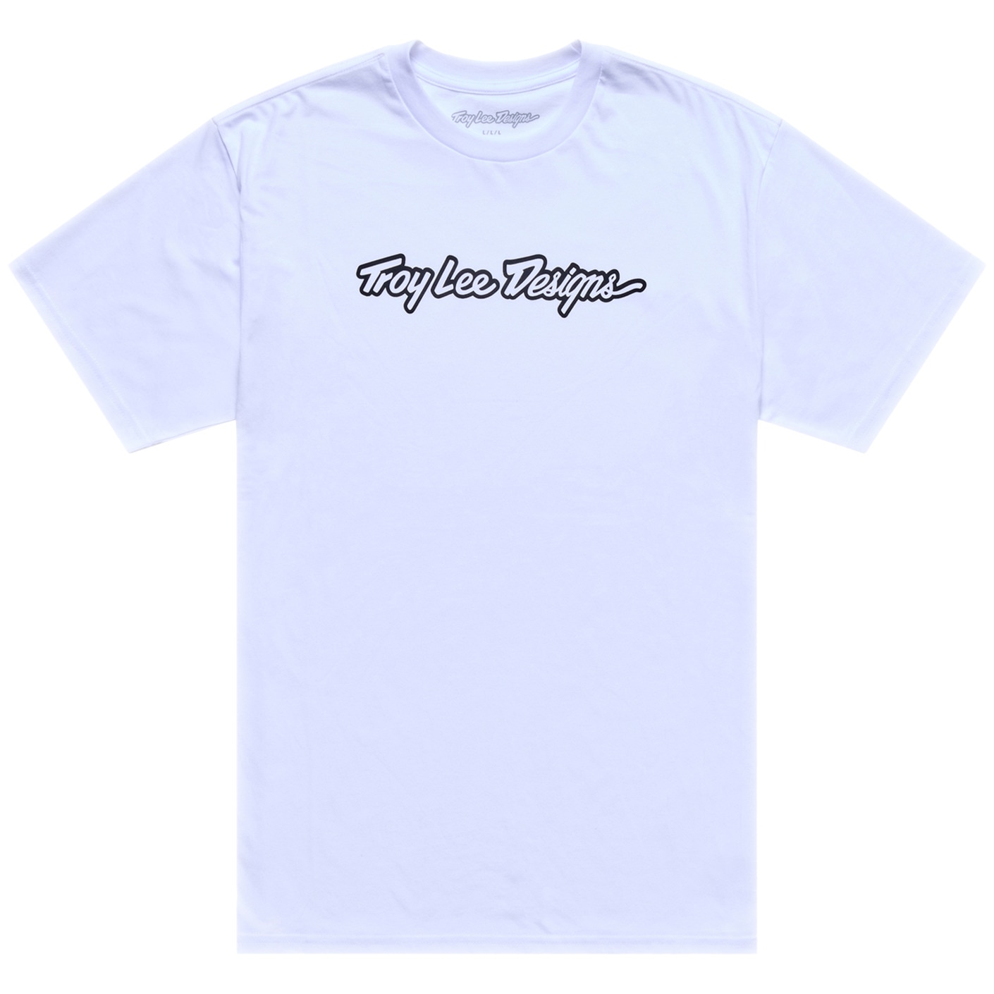 Troy Lee Designs T-Shirt - Signature White / Black - FREE UK DELIVERY