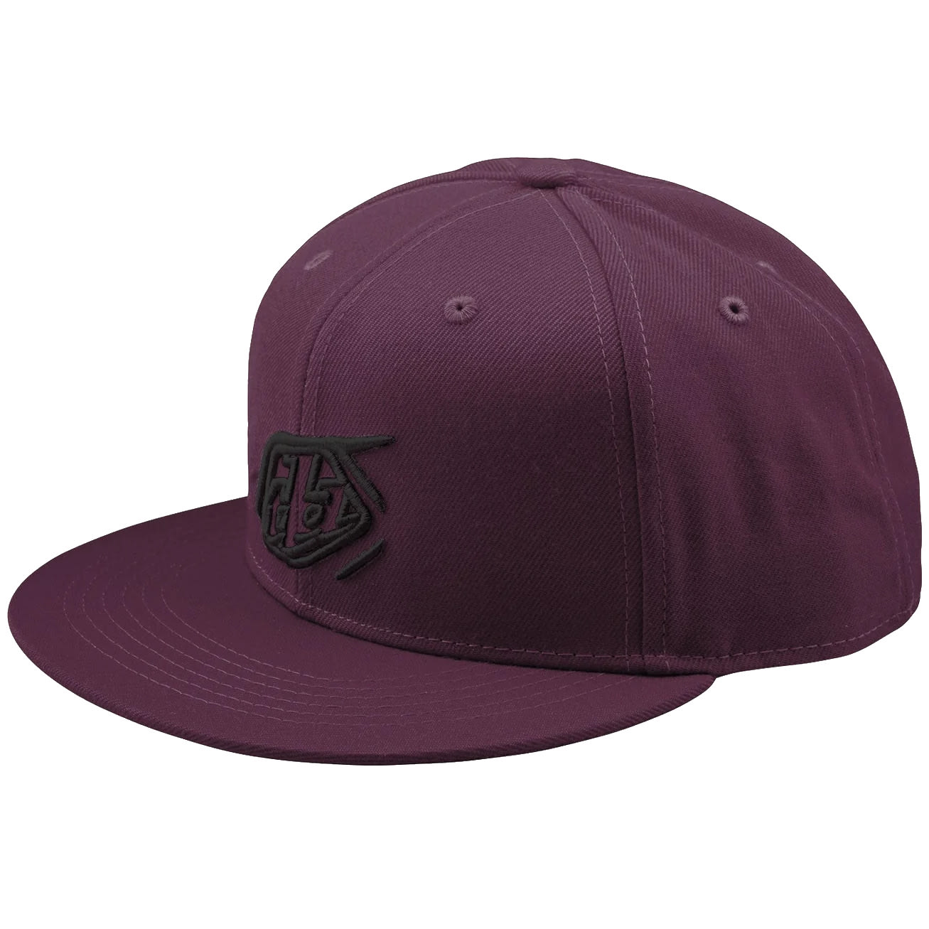 Troy Lee Designs Troy Lee Designs Flat Bill Snapback Cap - Badge Sangria