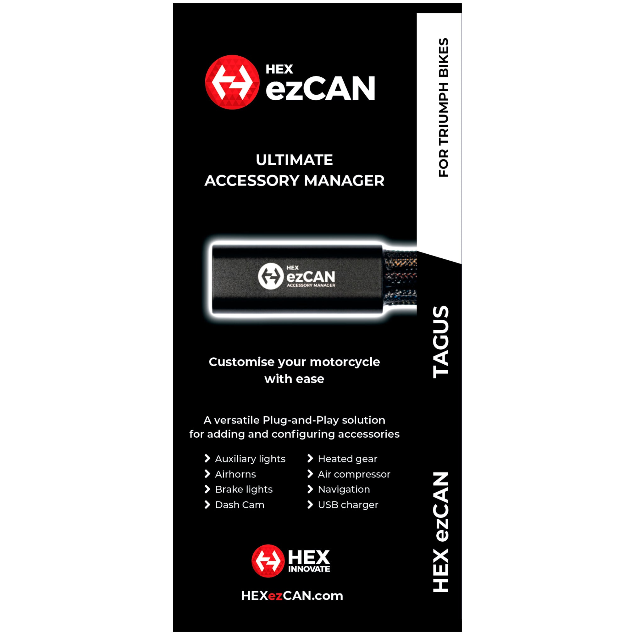 HEX Innovate HEX Innovate ezCAN Tagus - Triumph
