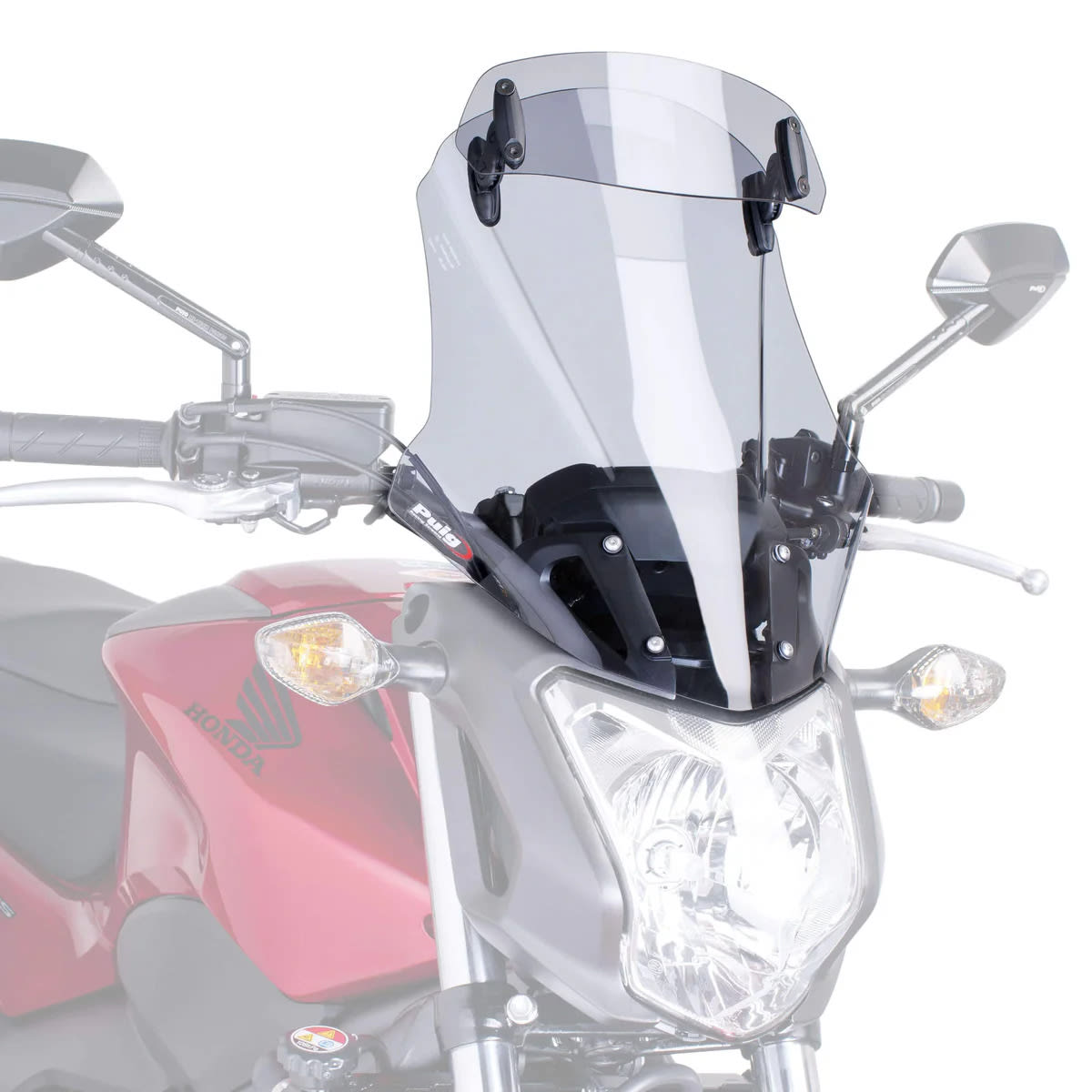 Puig Puig Touring Windscreen With Visor Smoke - Honda NC700/750 S