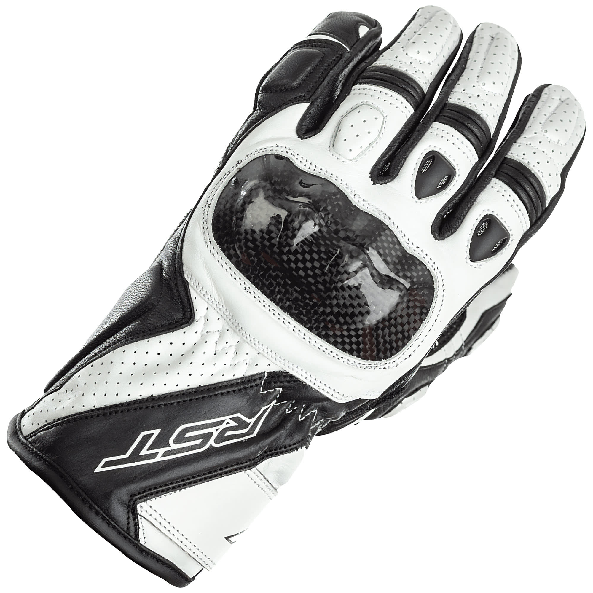 RST RST Stunt 3 CE Mixed Gloves - White