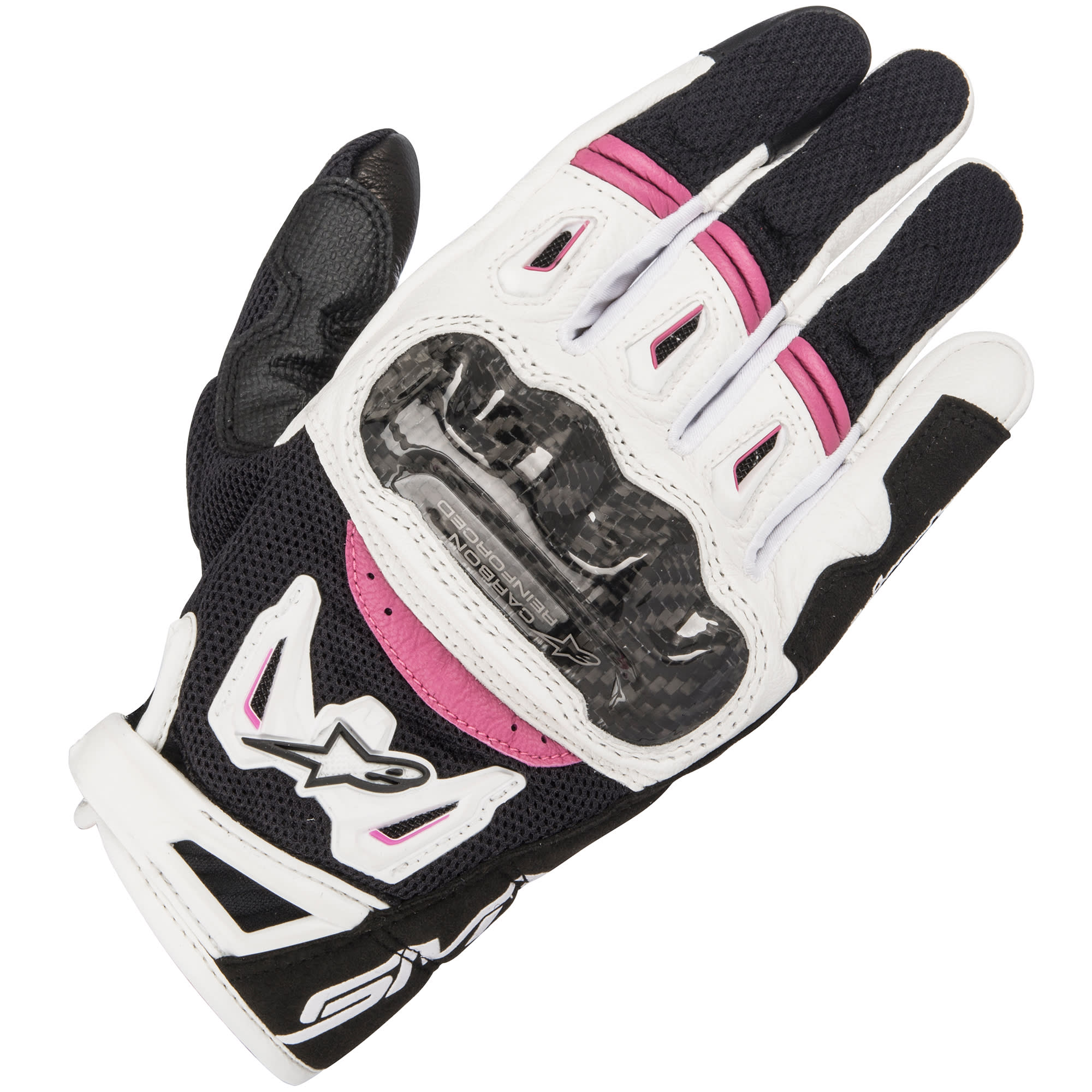 Alpinestars Alpinestars Stella SMX-2 Air Carbon V2 Gloves - Black / White / Fuchsia