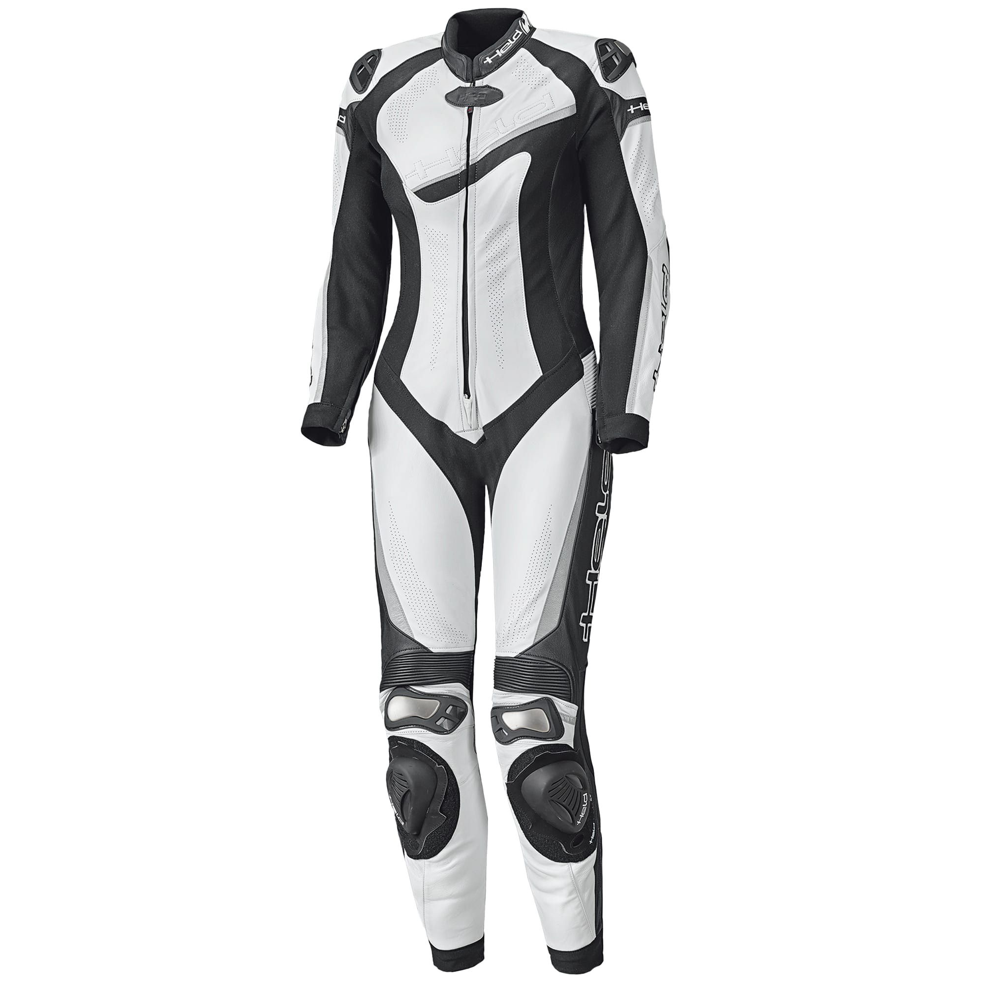 Held Ladies Ayana 2 One Piece Leather Suit - White / Black - FREE UK ...