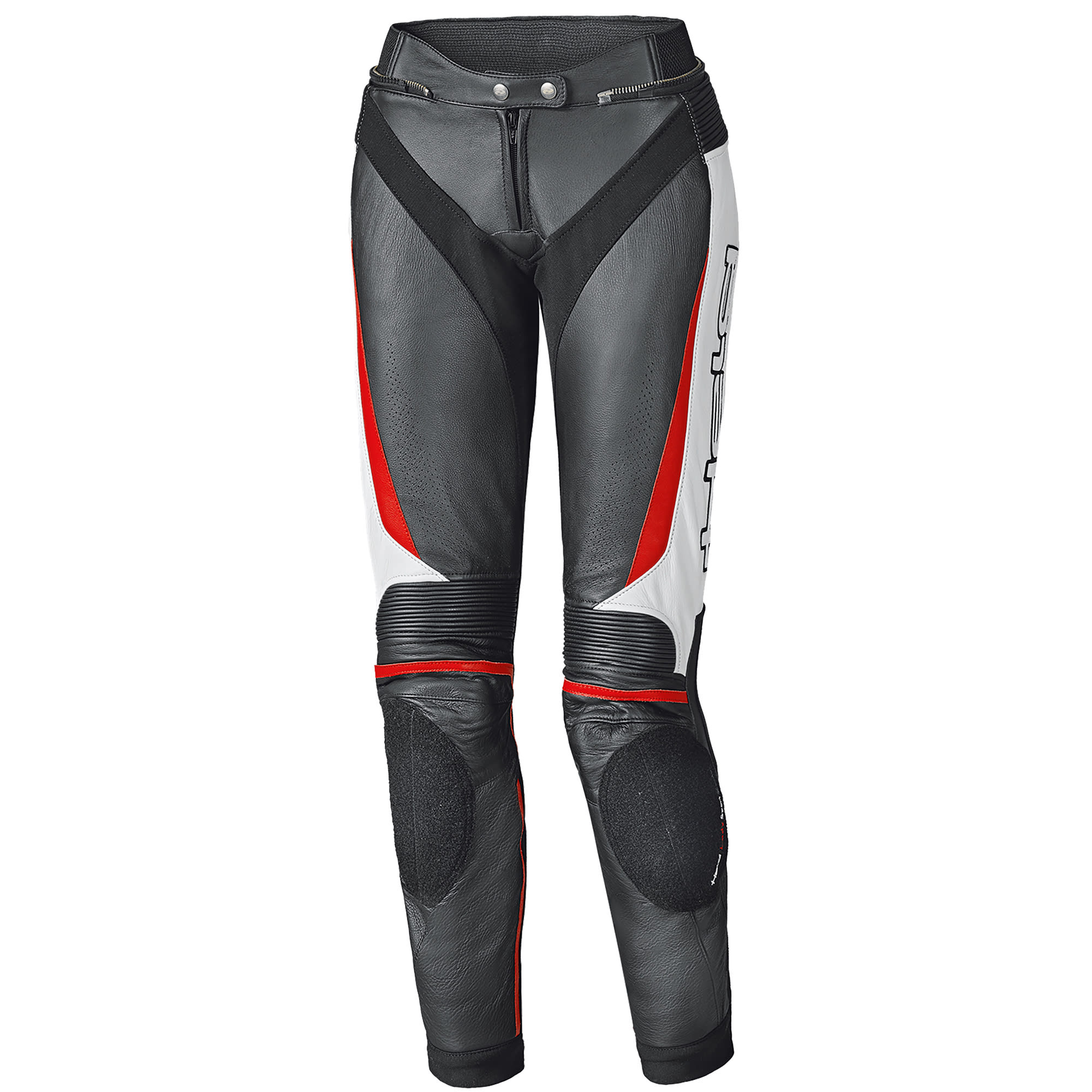 Held Held Ladies Lane 2 Leather Trousers - Black / White / Red