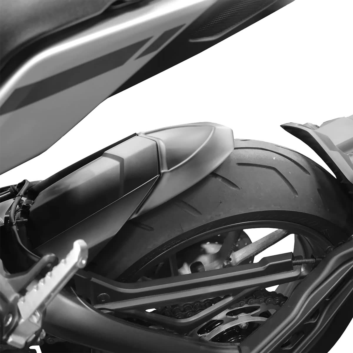 Pyramid Pyramid Hugger Extension Matt Black - Yamaha MT-09 / Tracer 900 / XSR 900