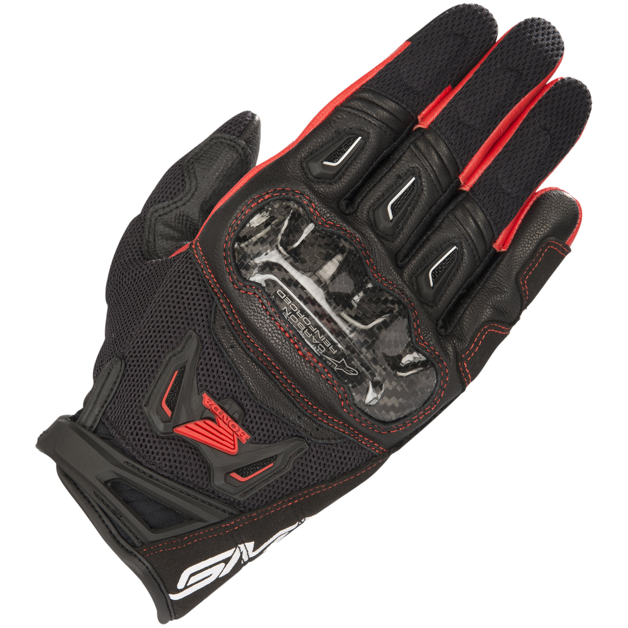 Carbon Air Alpinestars SMX-2 Gloves Black V2 - ⁄ Motorcycle White 