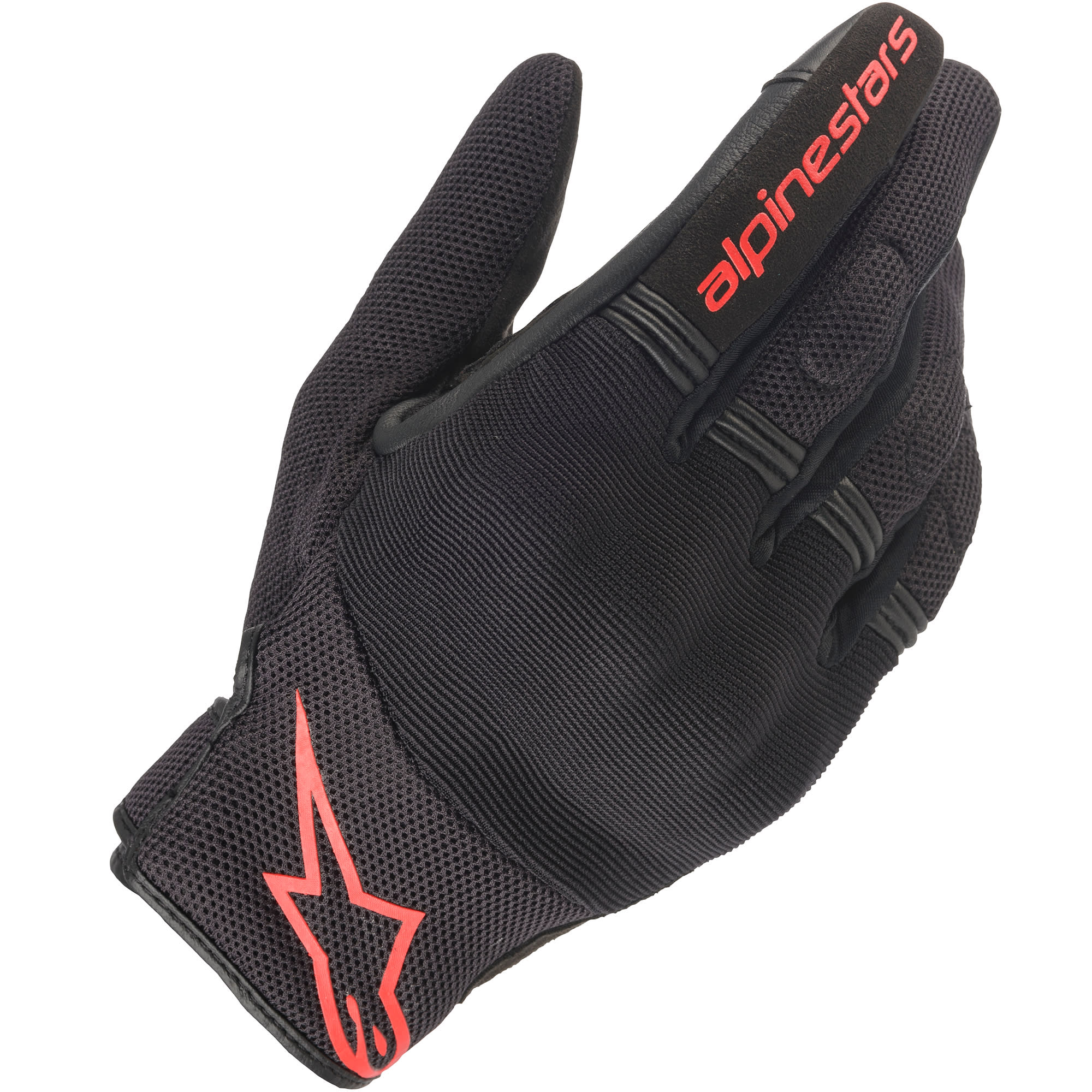 Alpinestars Alpinestars Copper Textile Gloves - Black / Red Fluo