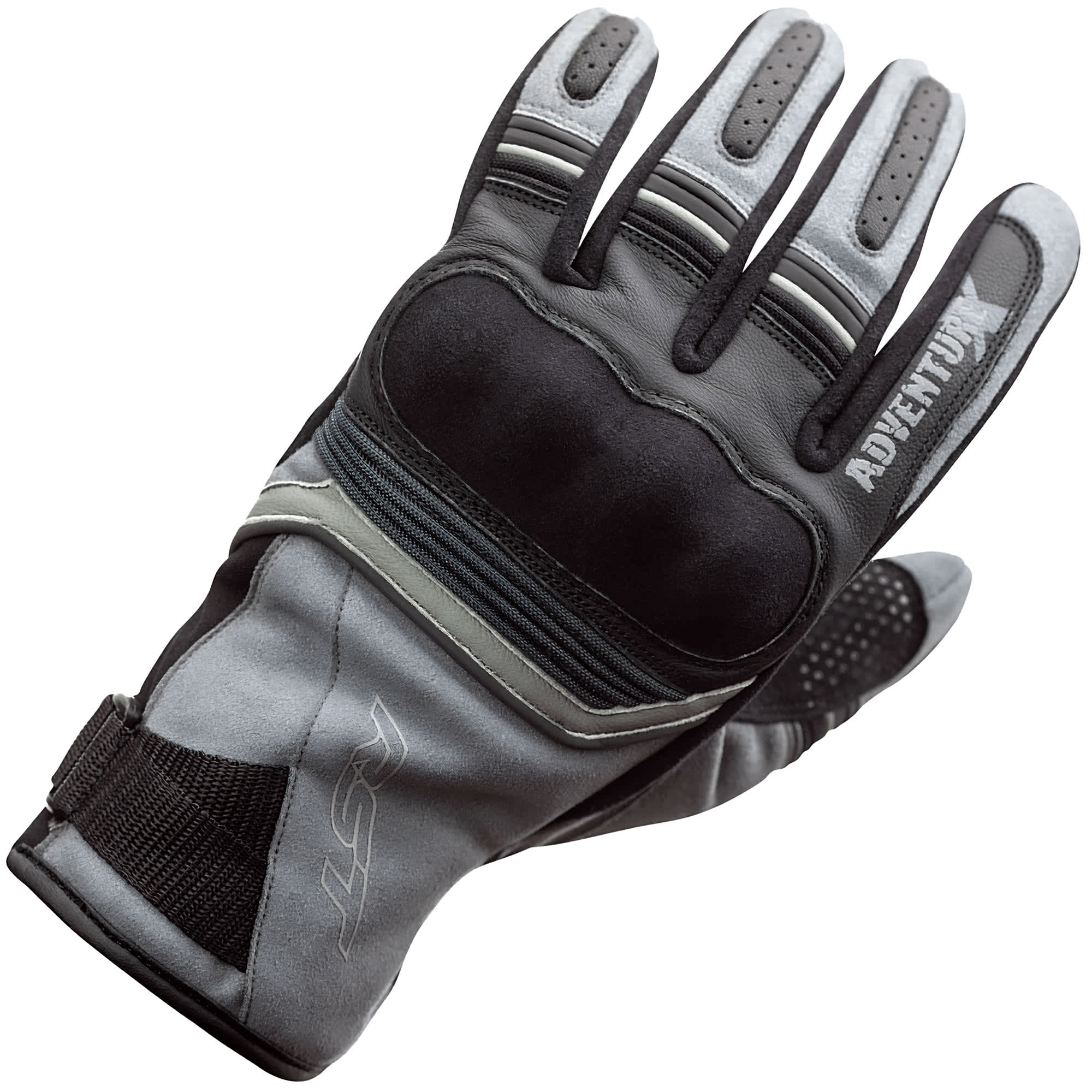 RST RST Adventure-X CE Textile Gloves - Grey / Silver