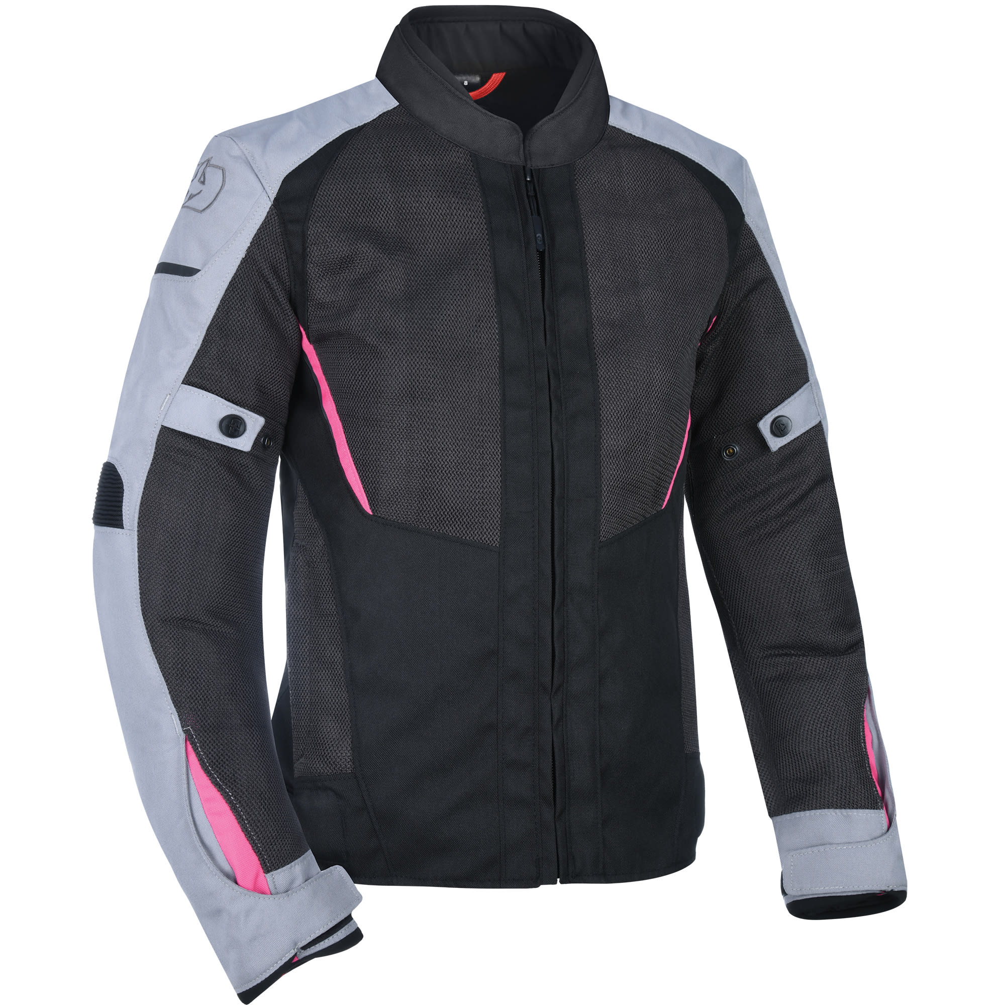 Oxford Clothing Oxford Ladies Iota 1.0 Air Textile Jacket - Black / Grey / Pink