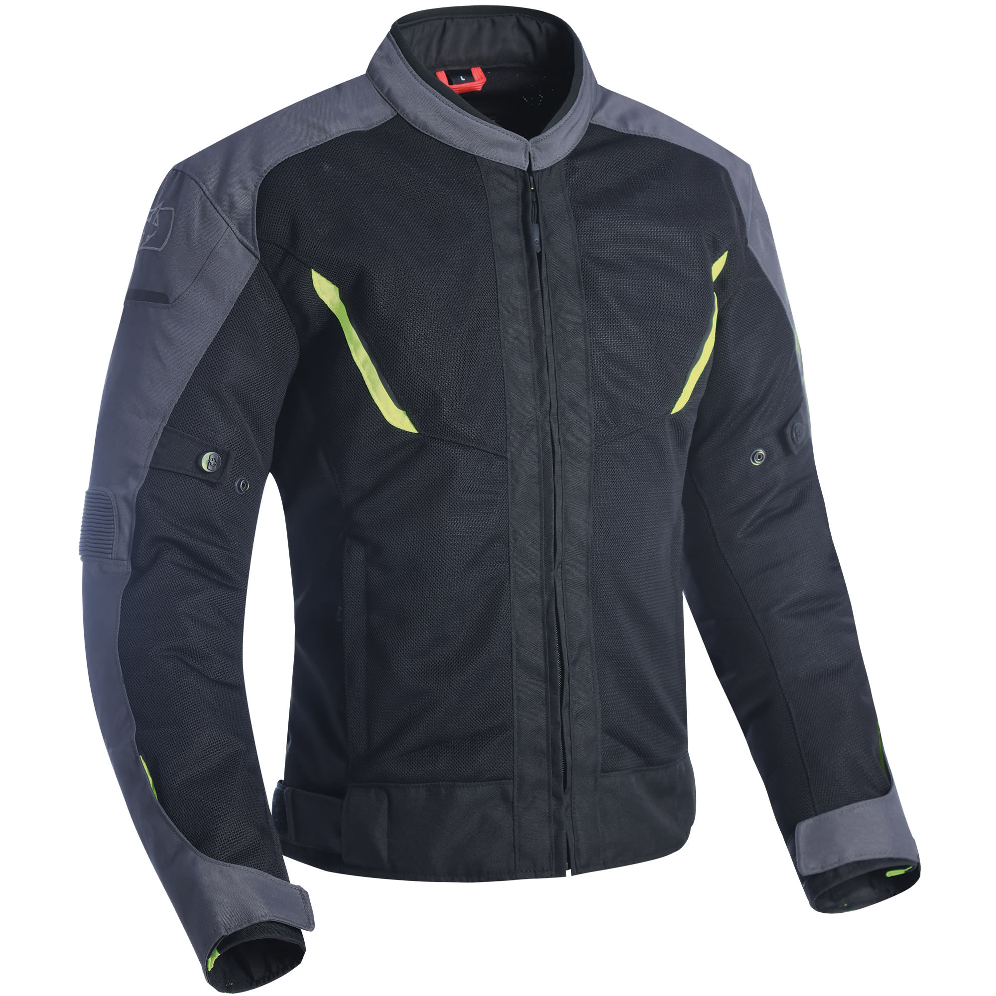 Oxford Clothing Oxford Delta 1.0 Air Textile Jacket - Black / Grey / Fluo Yellow
