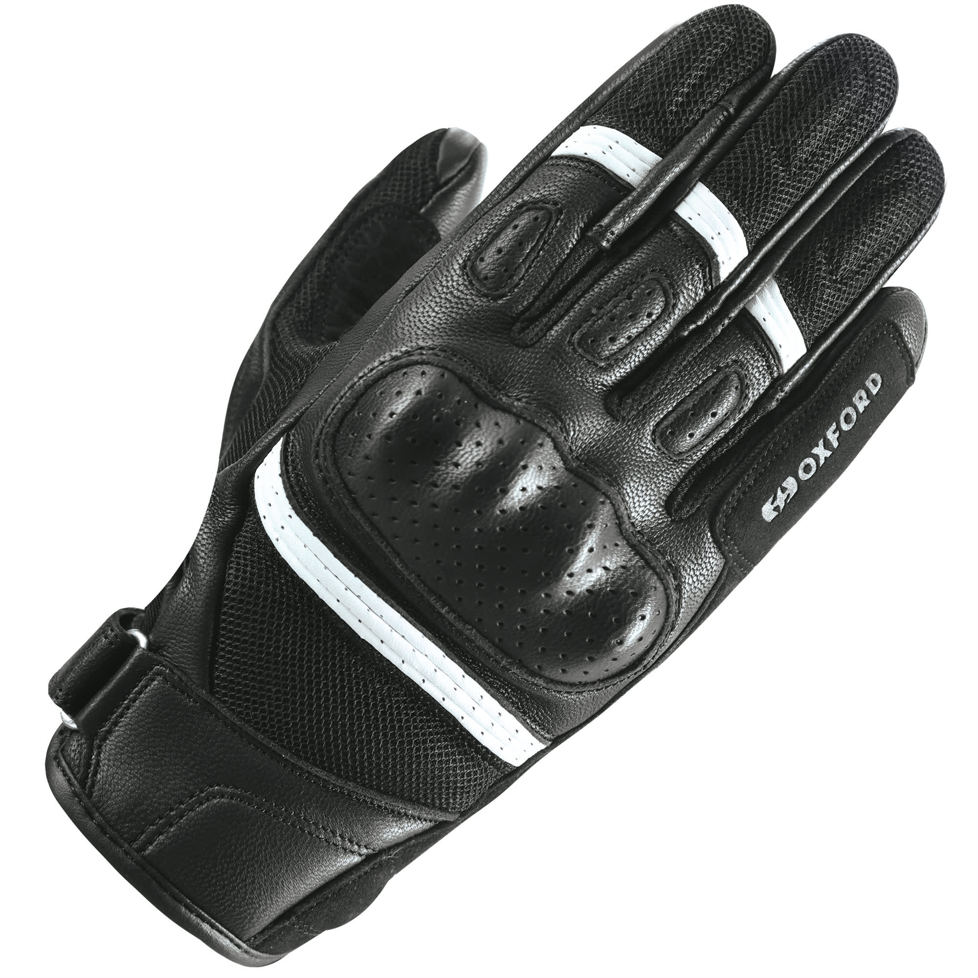 Oxford Clothing Oxford RP-6S Leather Gloves - Black / White
